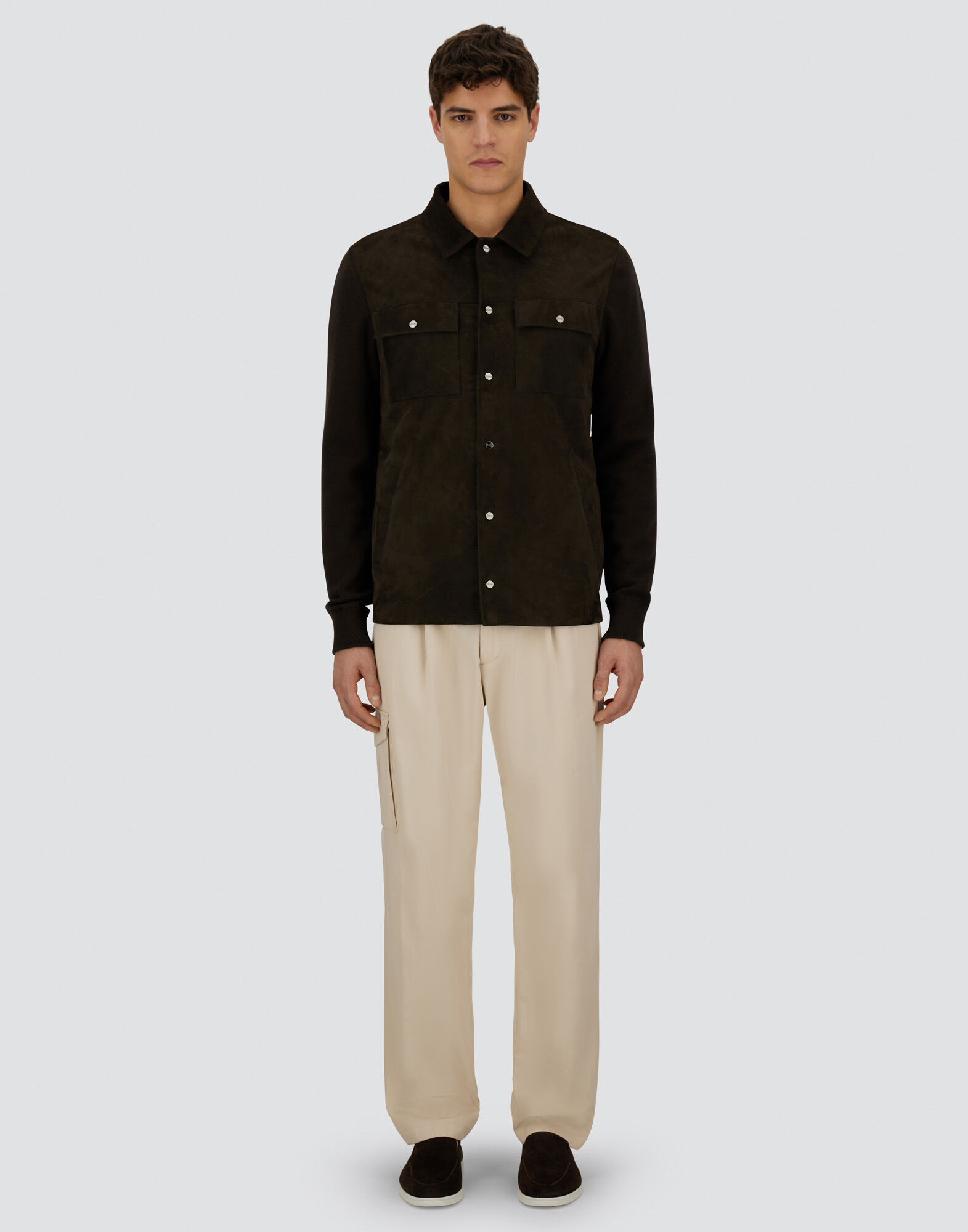 RESORT SHACKET IN COTTON CASHMERE KNIT