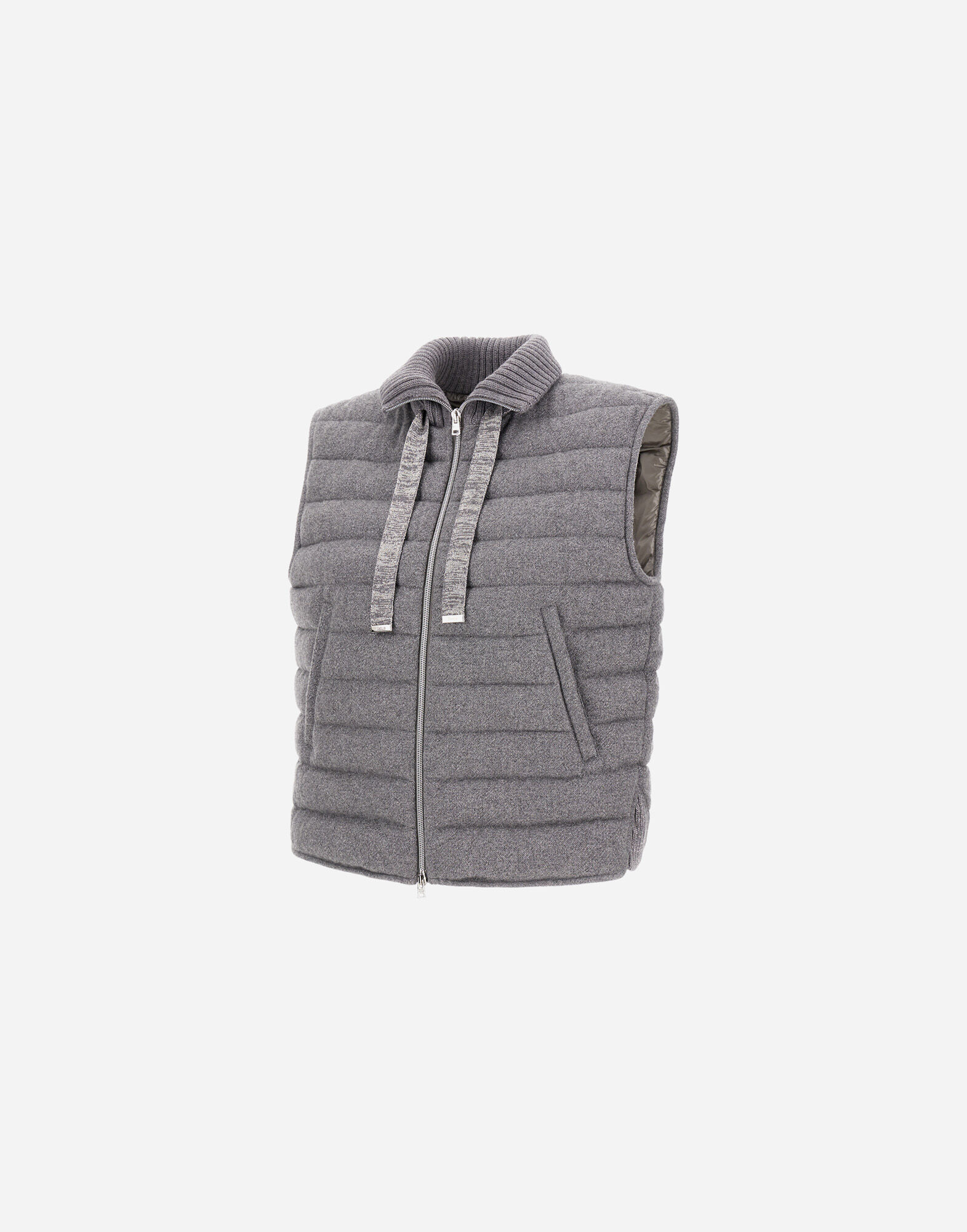 RESORT VEST IN LUCENT CASHMERE WOOL