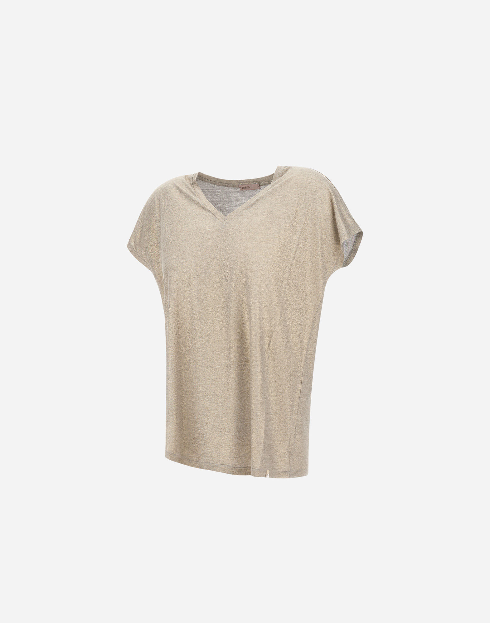 RESORT T-SHIRT IN SHIMMER FOIL JERSEY