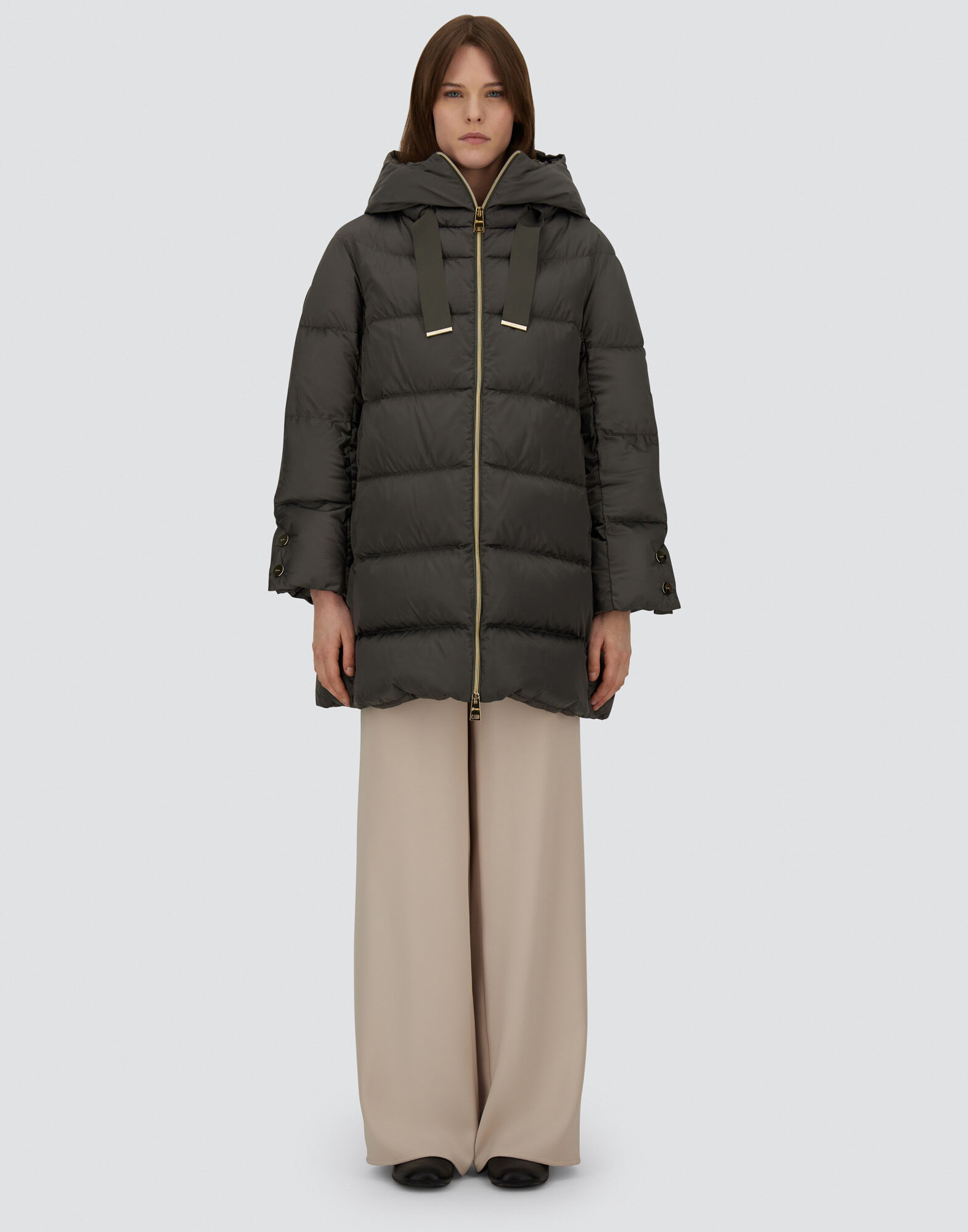 A-SHAPE JACKET IN SATIN