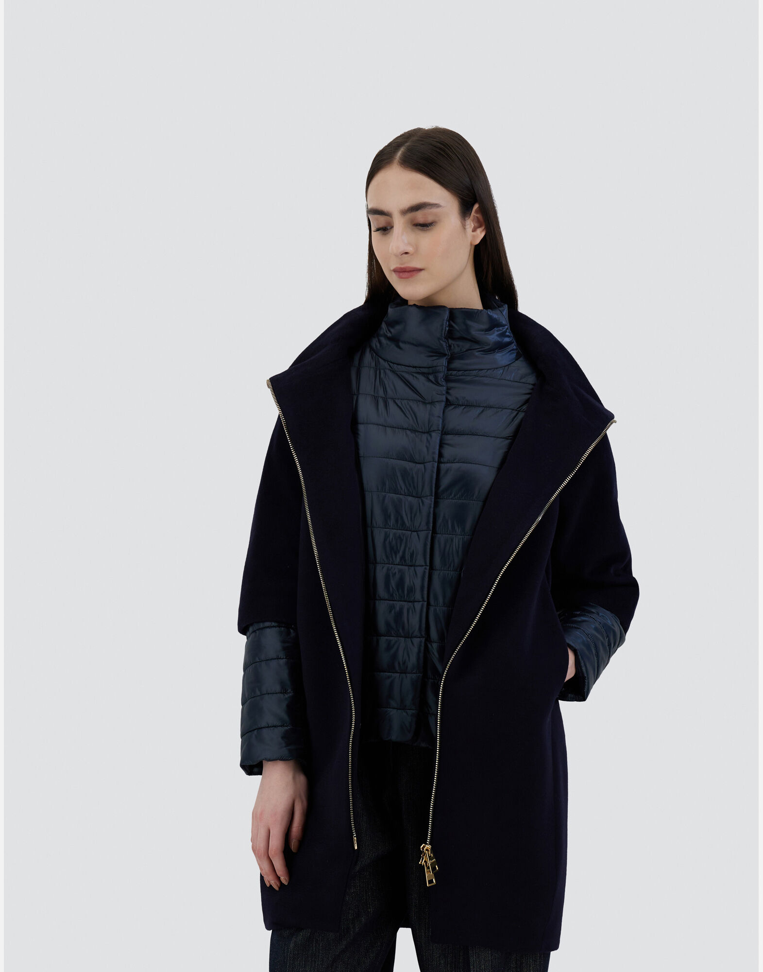 COAT IN LUXURY WOOL AND NYLON ULTRALIGHT