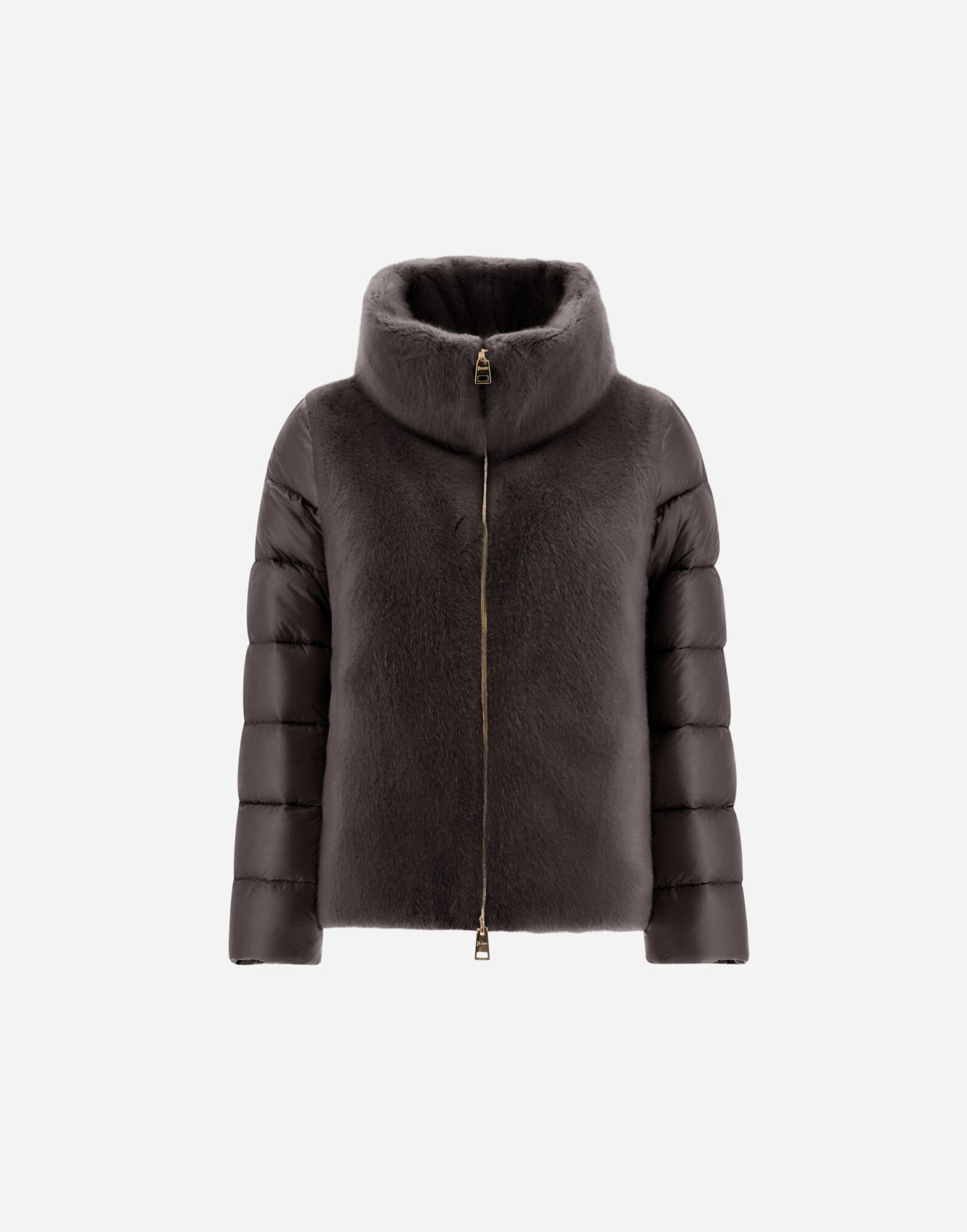 CAPE IN NYLON ULTRALIGHT AND LADY ALTERNATIVE FUR