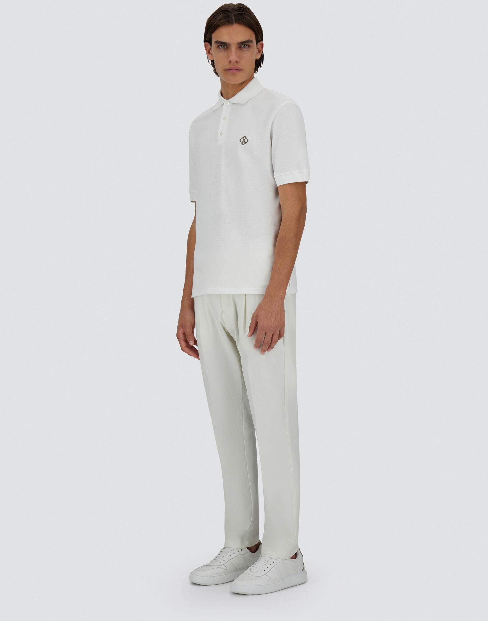 BASIC COTTON PIQUE' POLO SHIRT