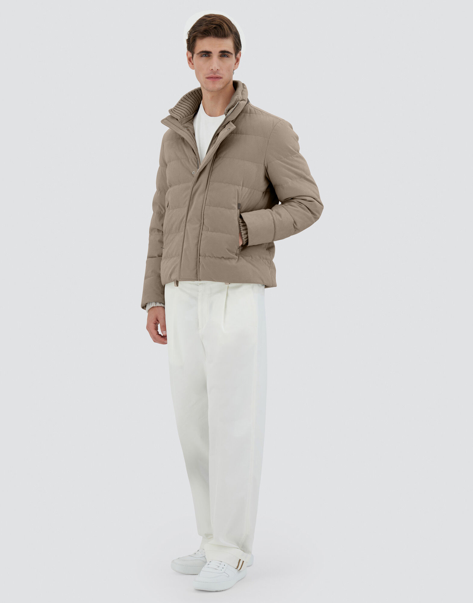 SUEDE EFFECT BOMBER JACKET