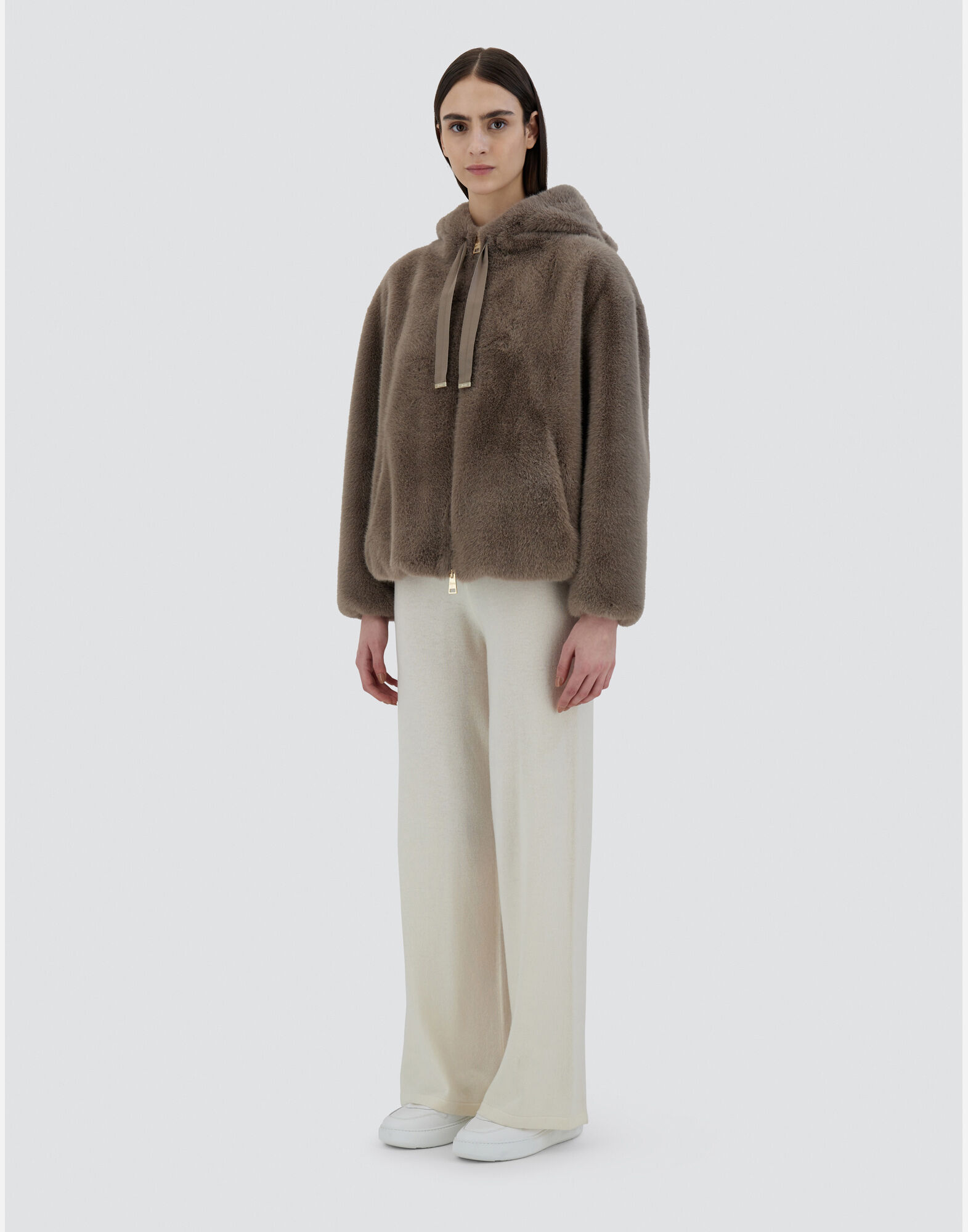 SWEATSHIRT IN FAUX MINK FUR