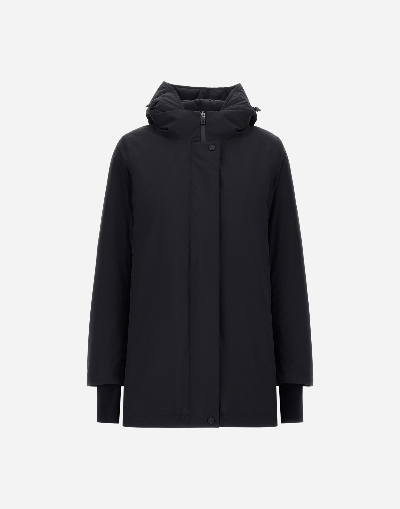 HOODED A-SHAPE JACKET IN 2-LAYER WINDSTOPPER