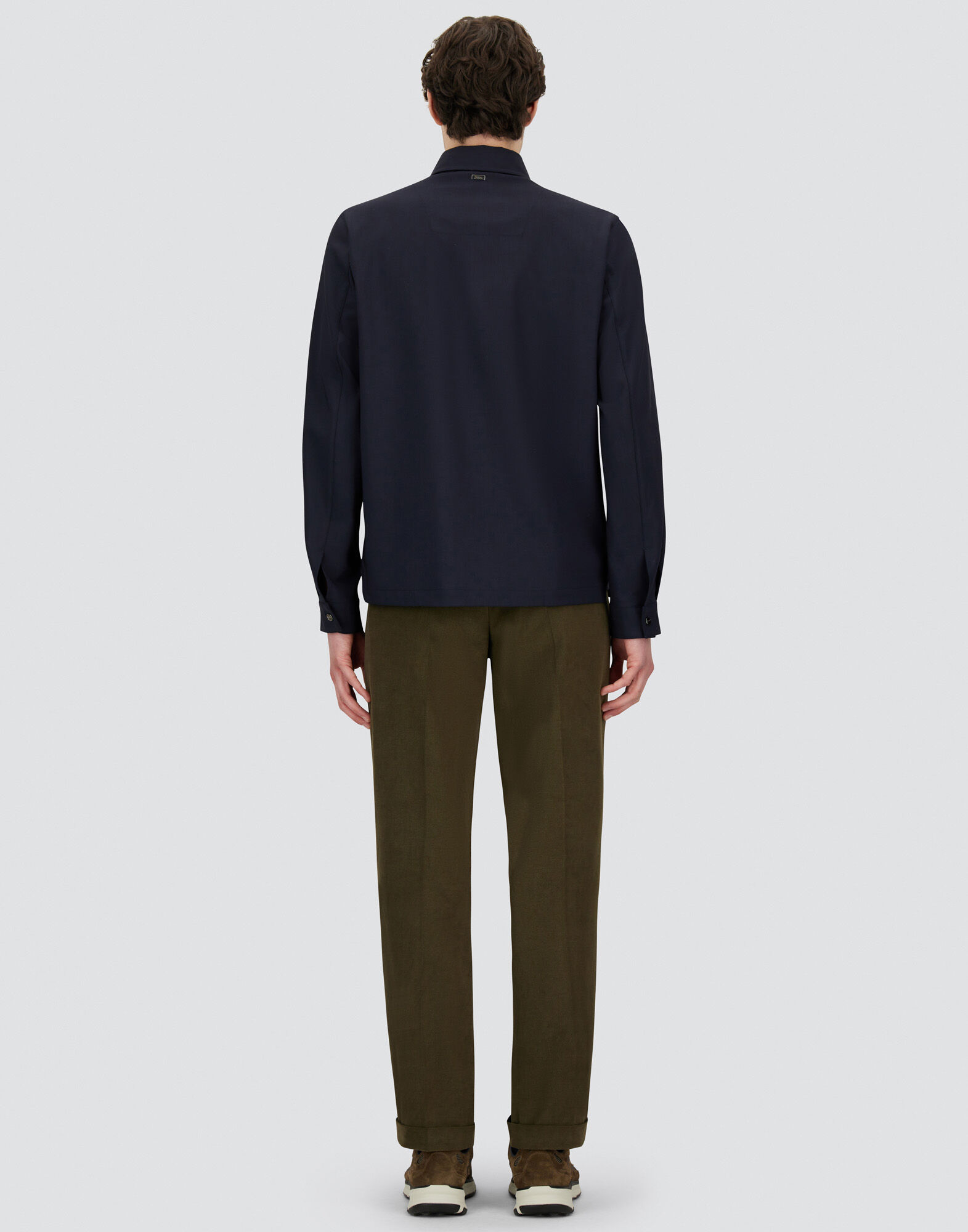 TROUSERS IN STRETCH COTTON VELVET