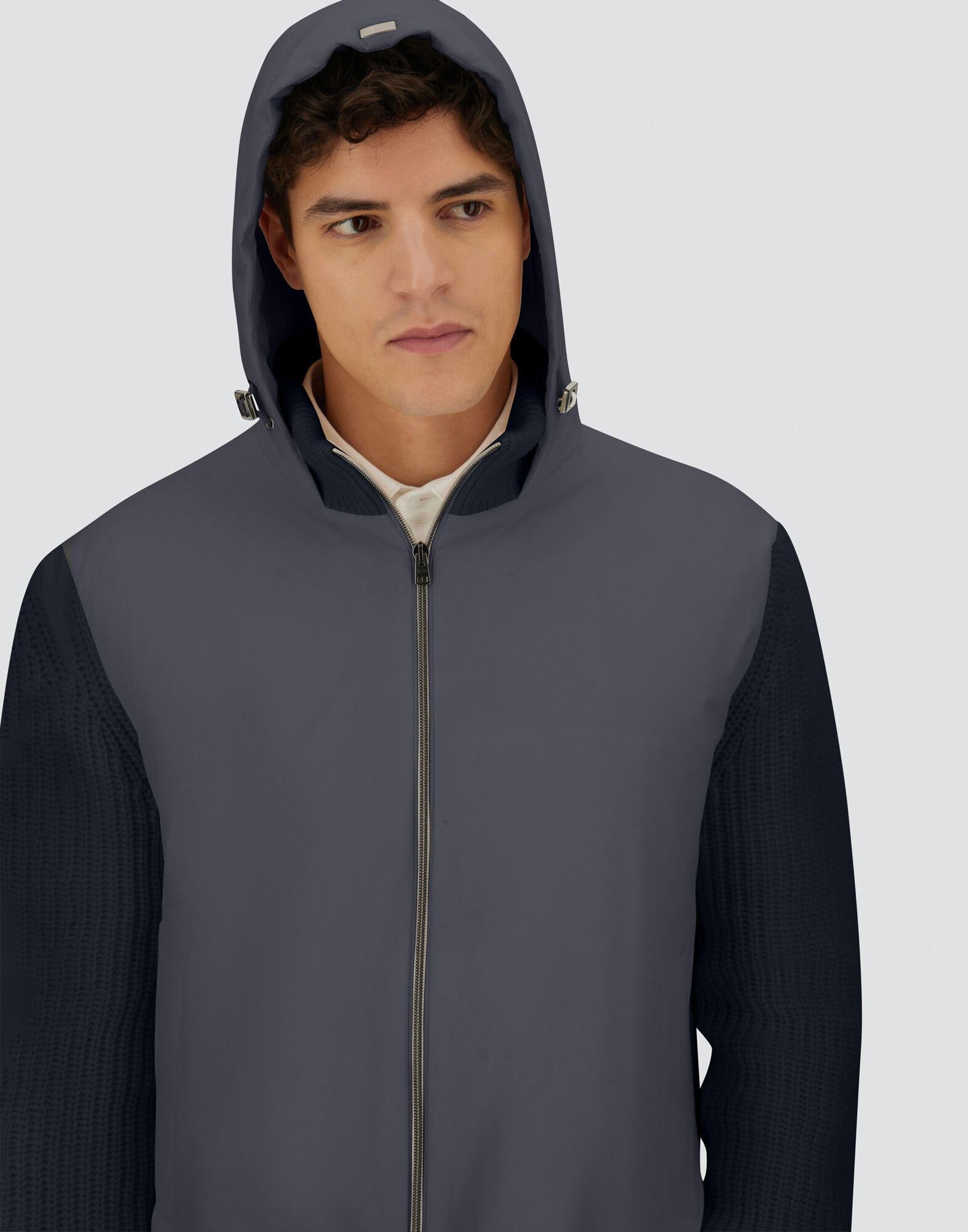 RESORT IN CARDIGAN IN COB CARDED G.5 WOOL AND TRAVEL NYLON PONENTE