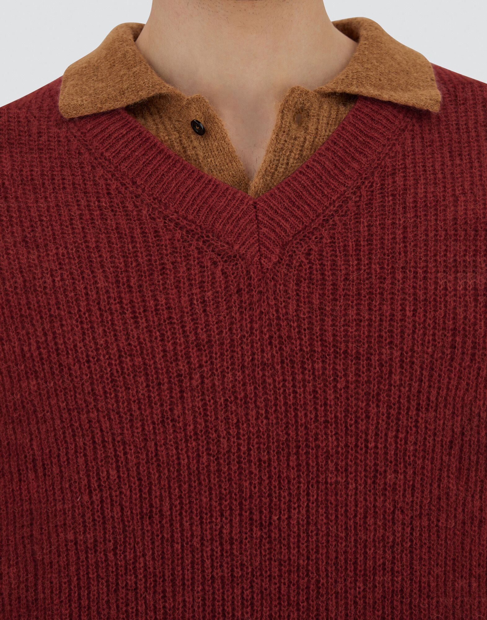VEST IN COB STITCH ALPACA WOOL