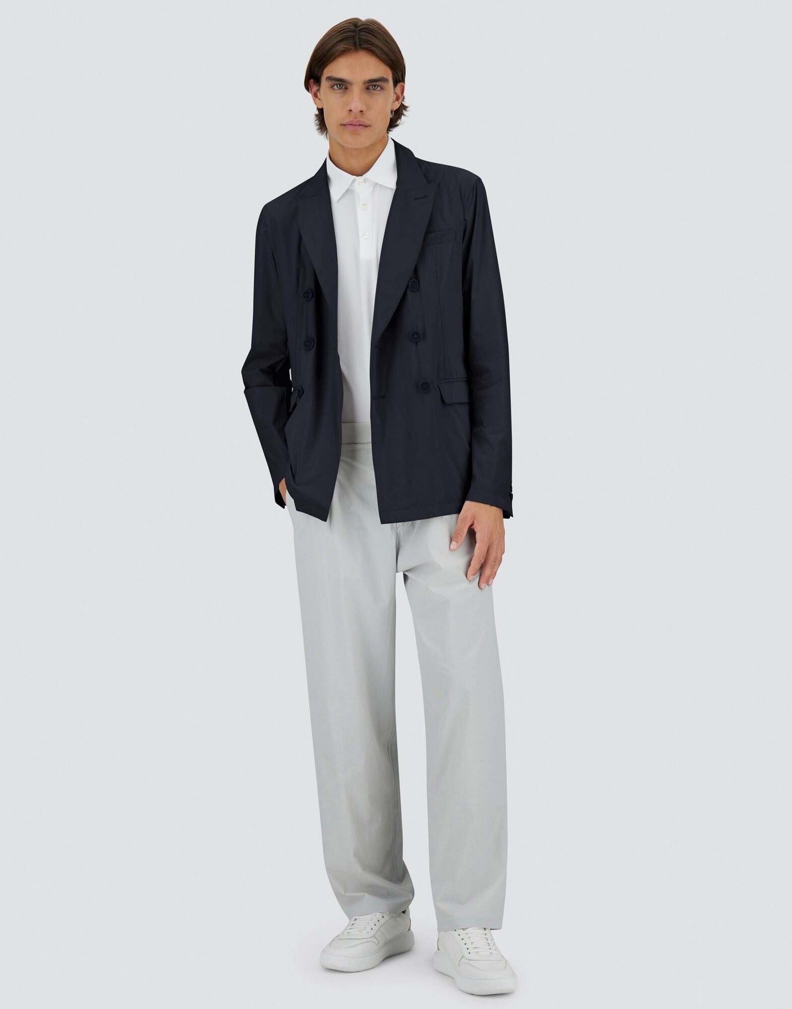 LIGHT MATT DOUBLE-BREASTED BLAZER