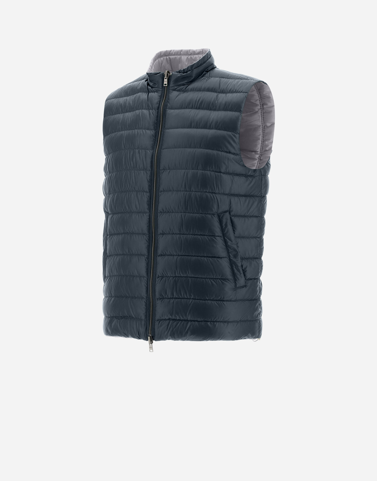 REVERSIBLE TWO-TONE WAISTCOAT IN NYLON ULTRALIGHT