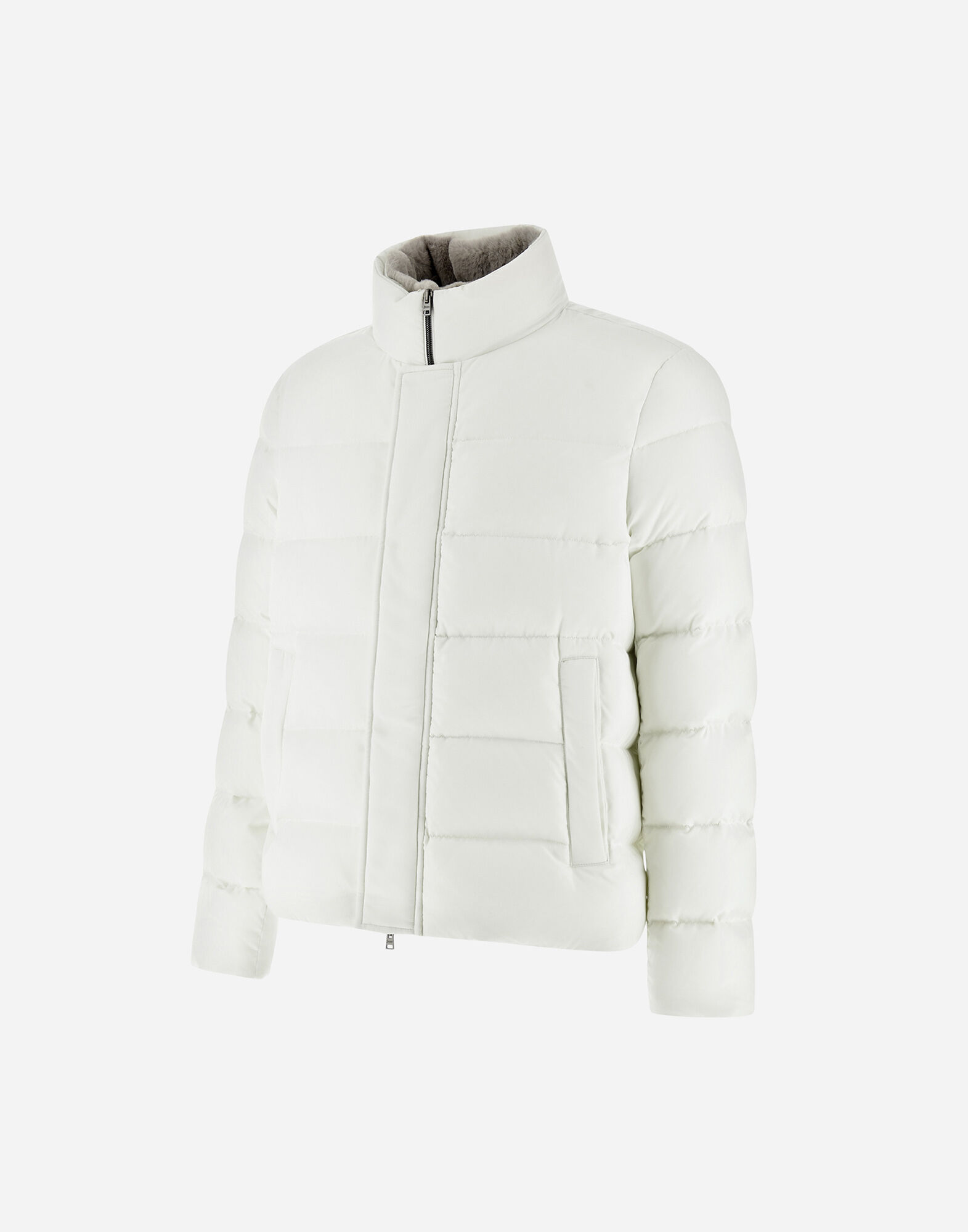 BOMBER JACKET IN ARENDELLE AND FAUX FUR