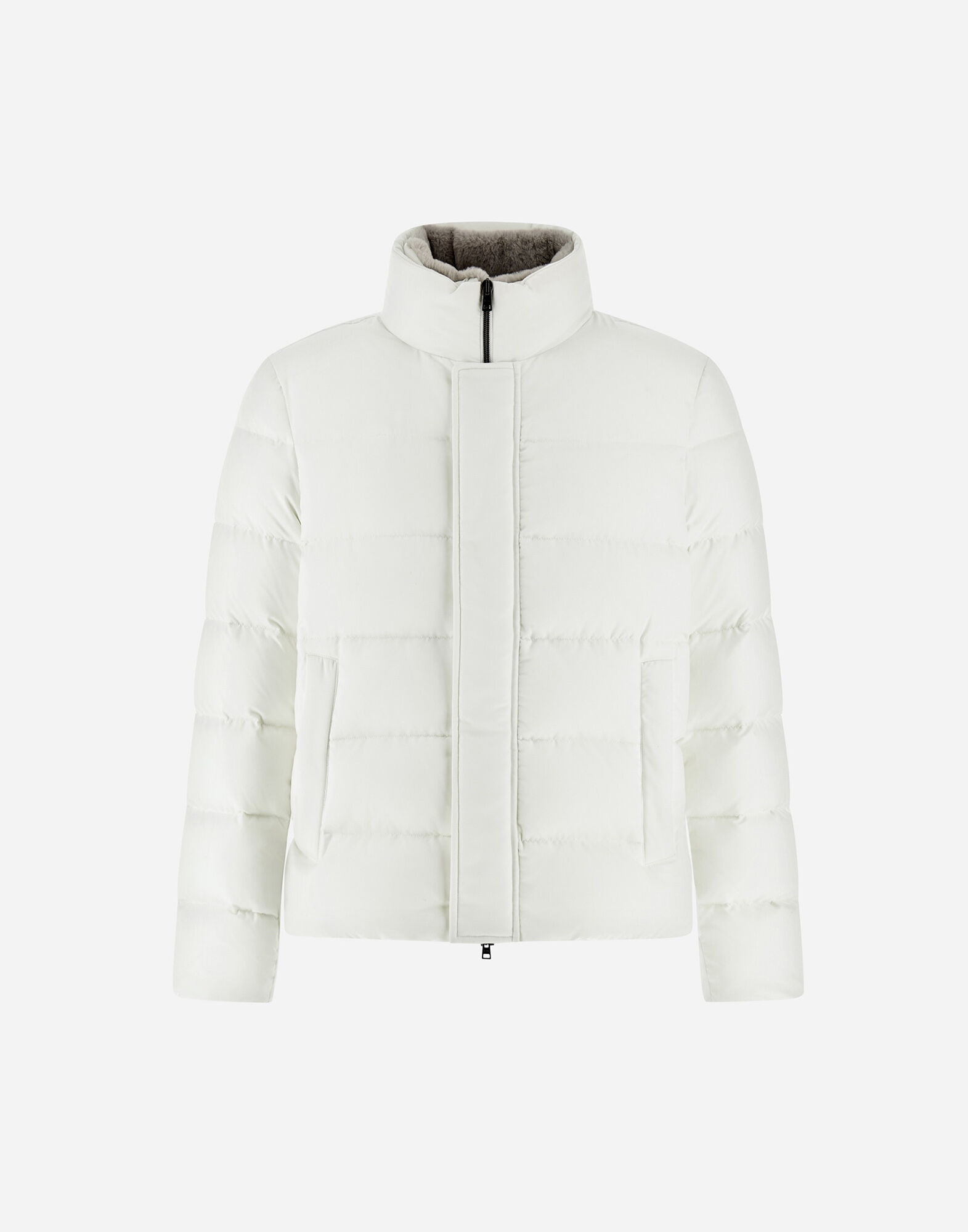 BOMBER JACKET IN ARENDELLE AND FAUX FUR