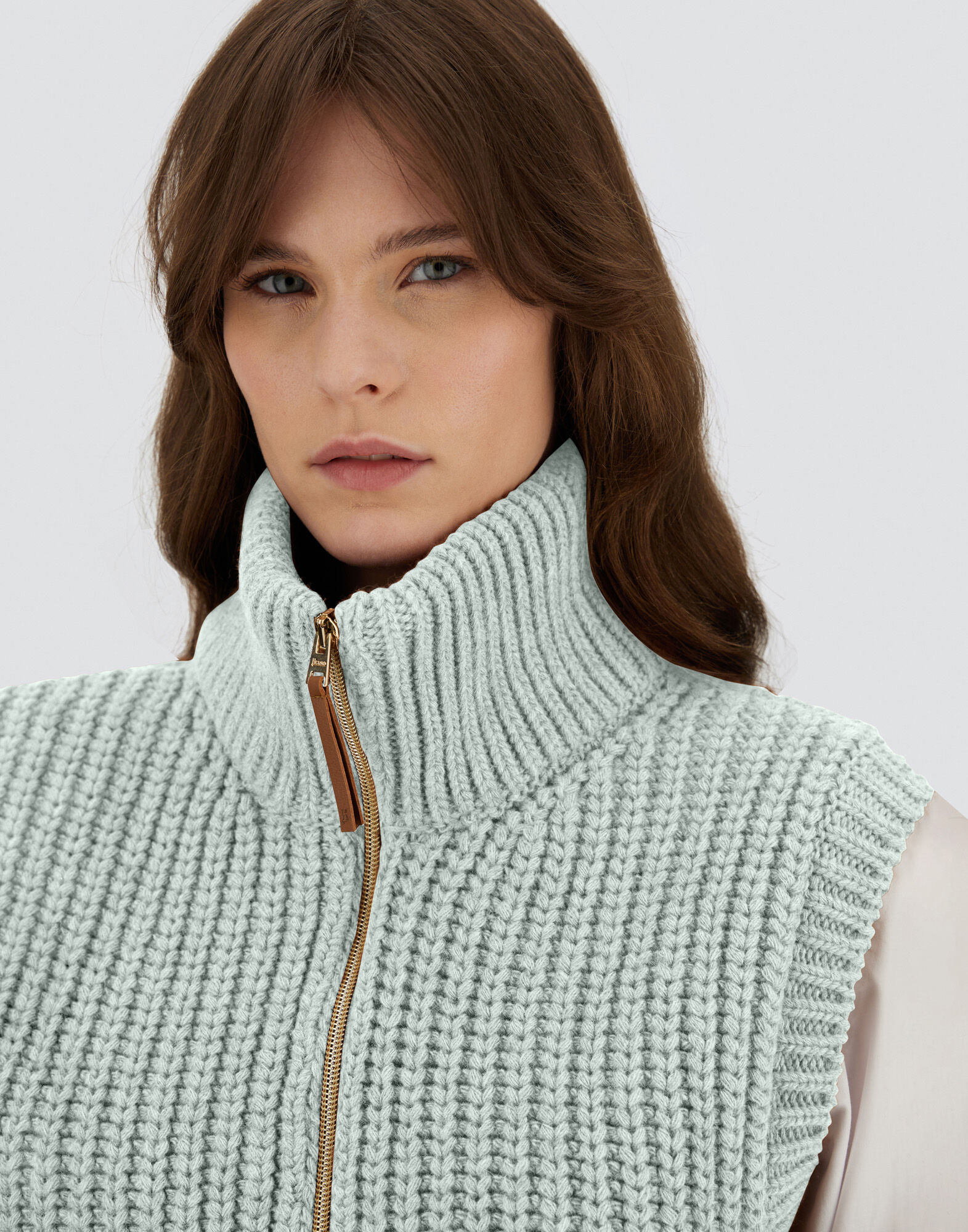 VEST IN COB STITCH WOOL