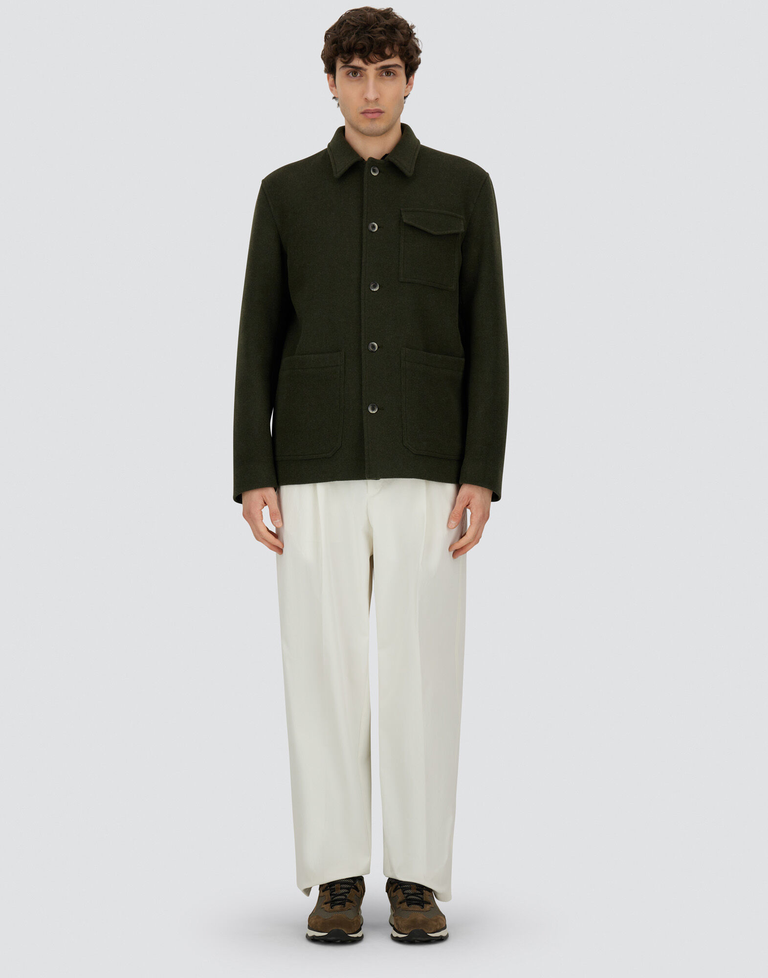 FIELD JACKET IN SOFT RECYCLED WOOL