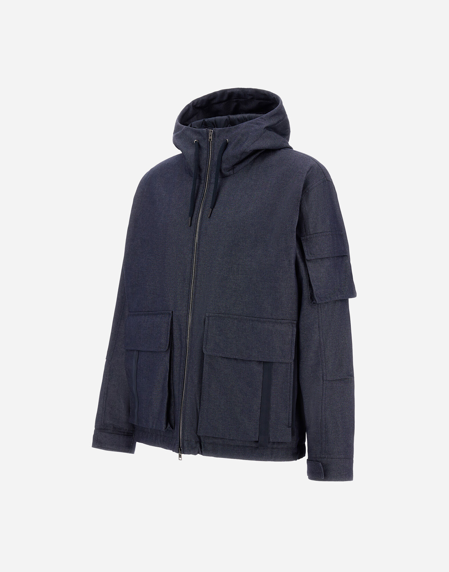 DENIM-EFFECT COTTON JACKET