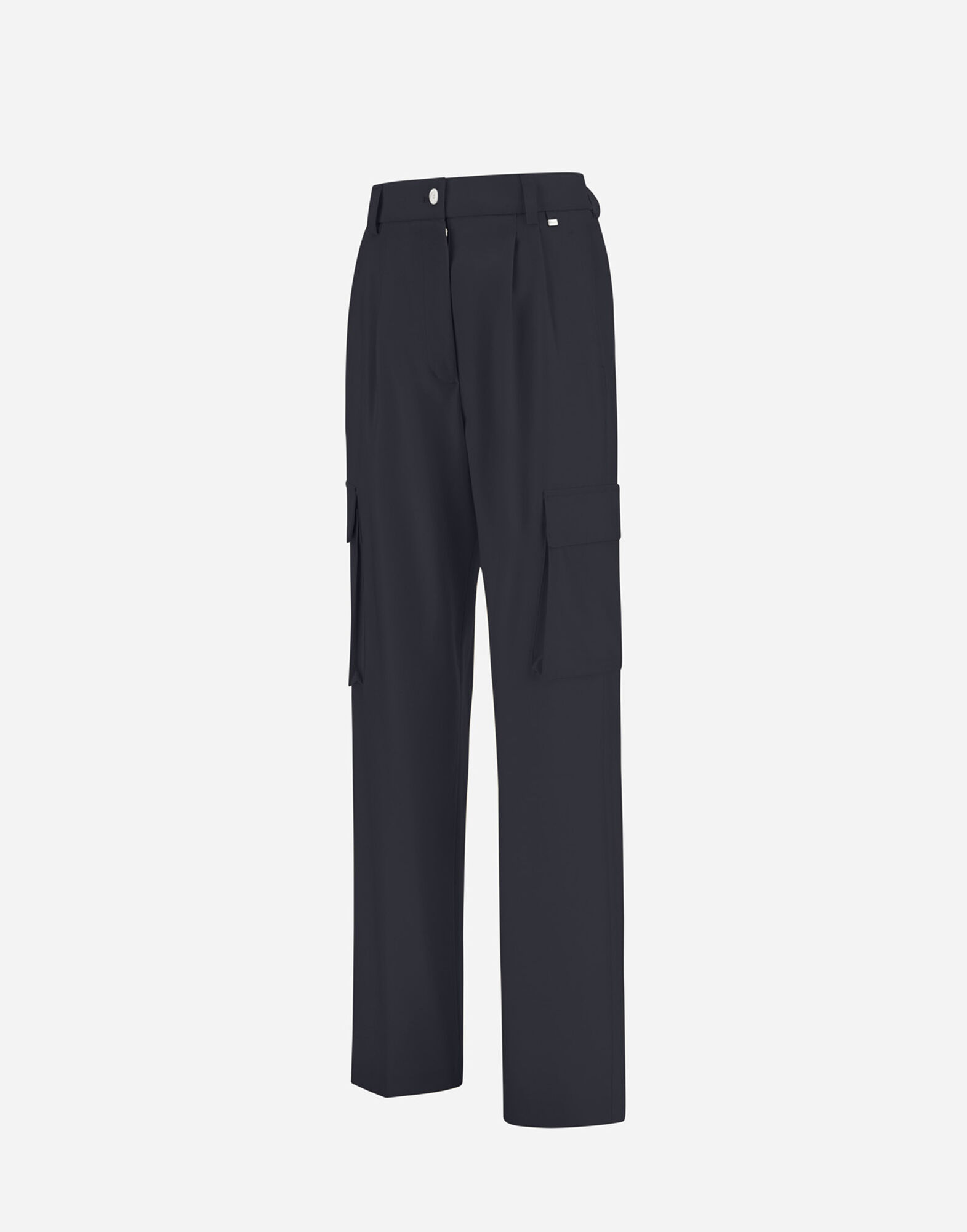 CARGO TROUSERS IN FLUID WOOL