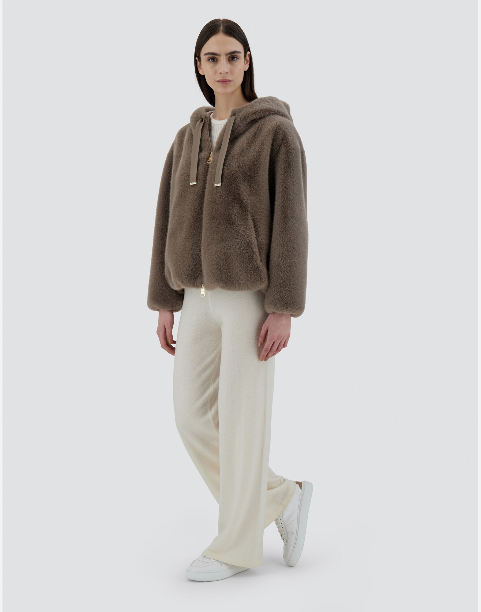 SWEATSHIRT IN FAUX MINK FUR