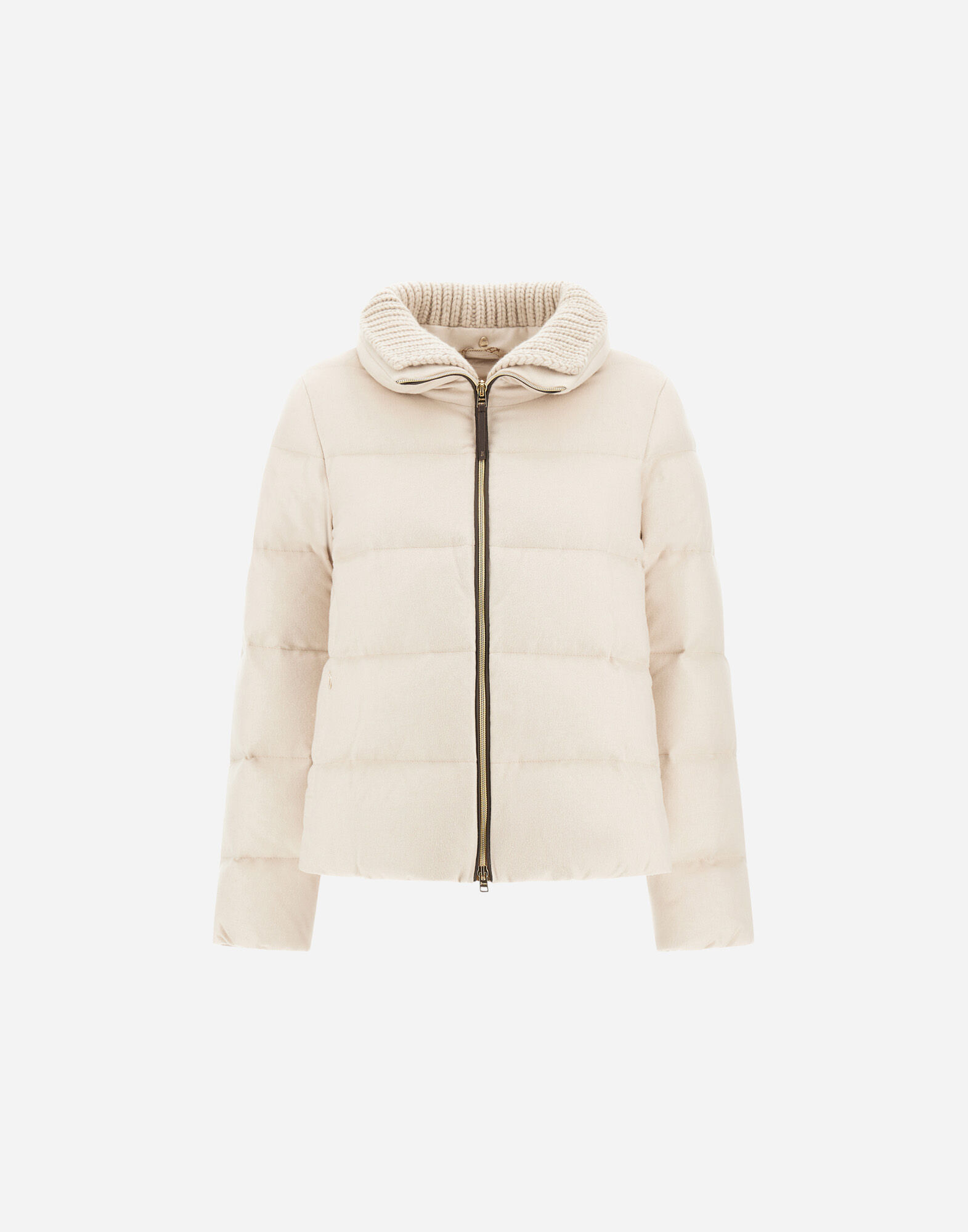 JACKET IN CASHMERE, SILK AND MONOGRAM