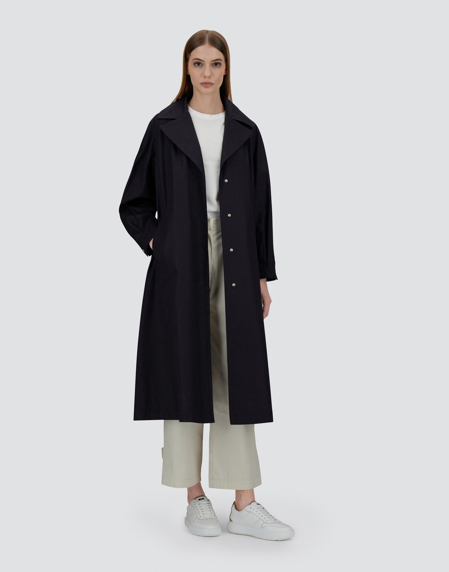 TRENCH COAT IN DELON AND MONOGRAM LUREX