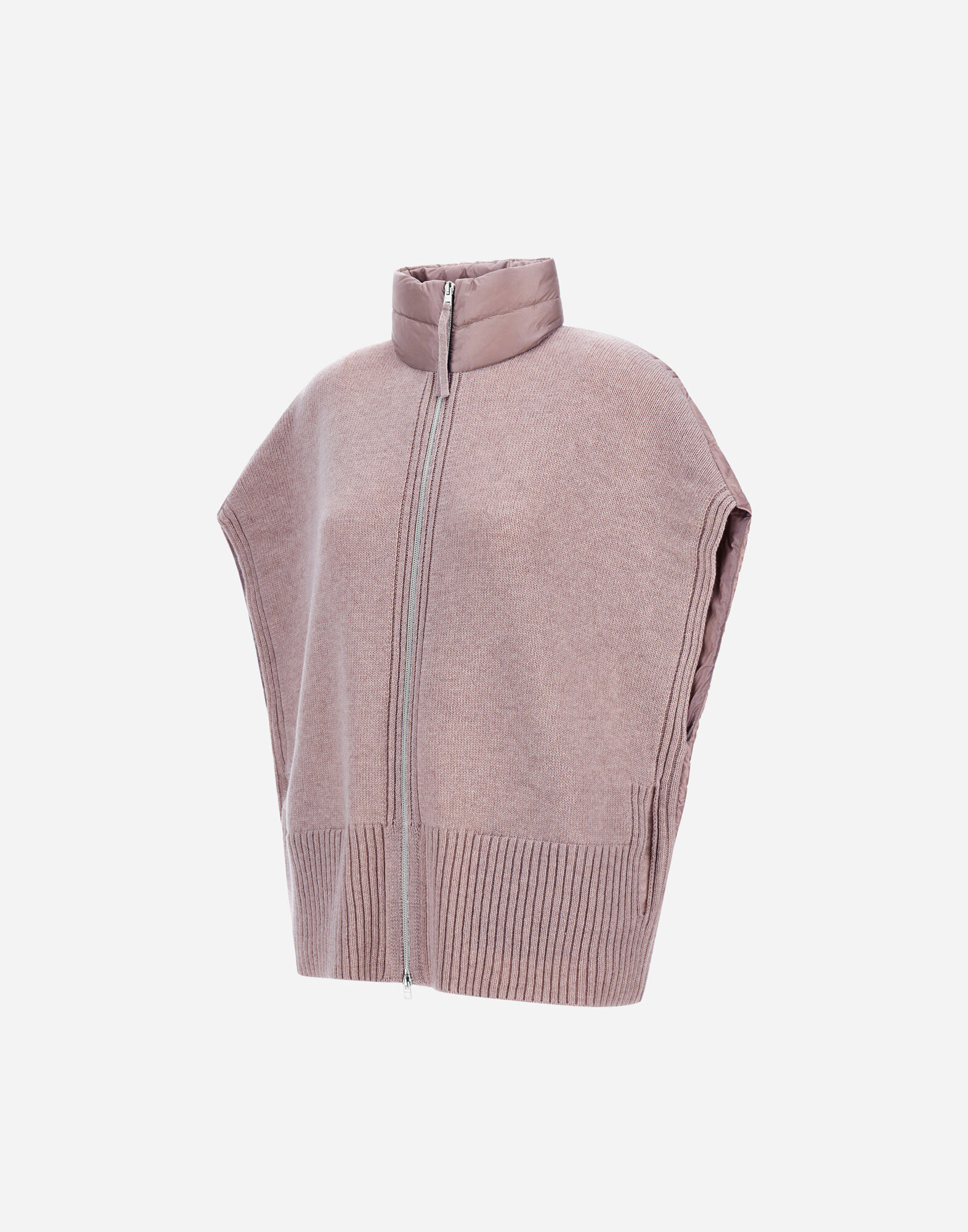 RESORT PONCHO IN KNIT & NYLON ULTRALIGHT