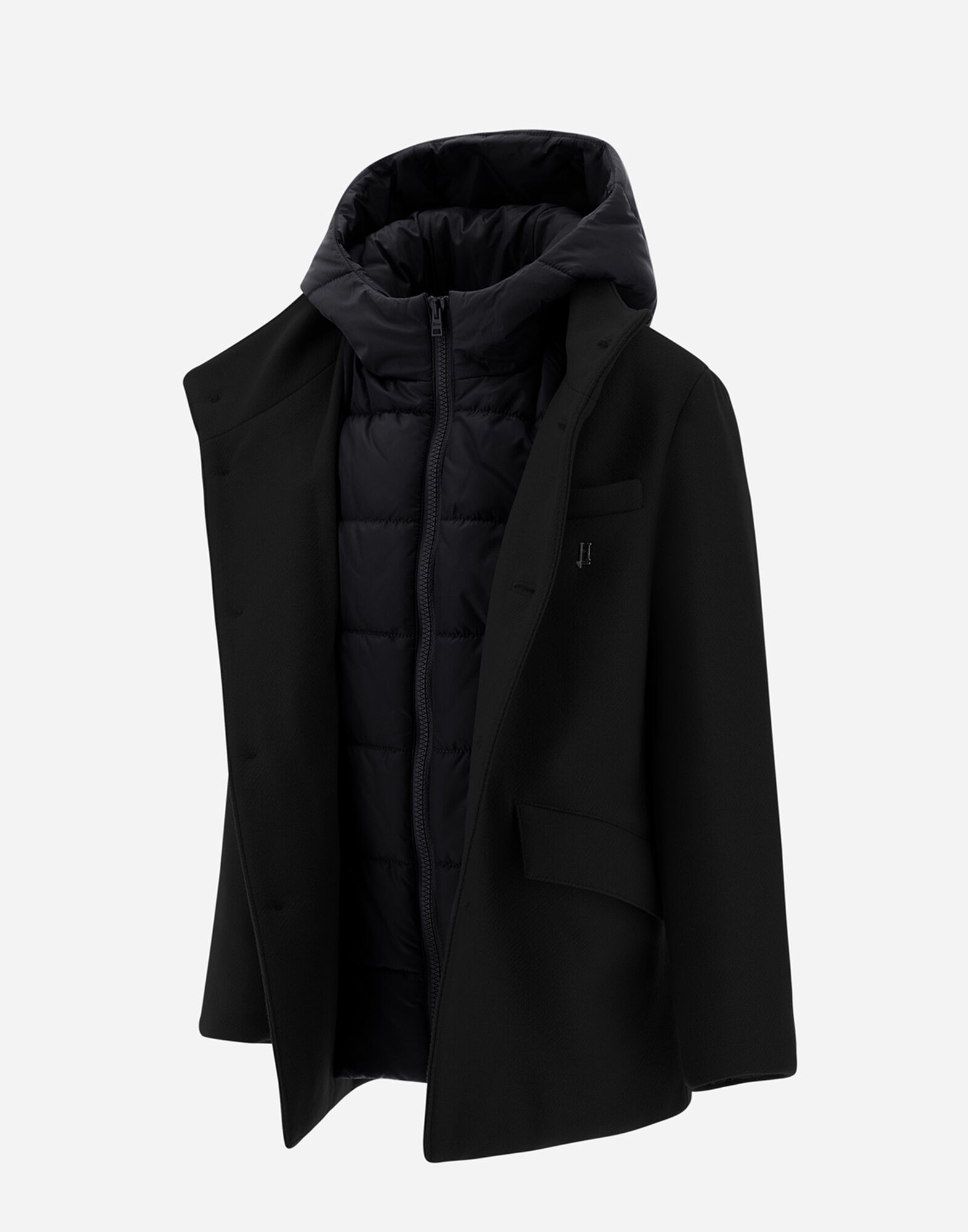 COAT IN ECOWOOL AND NYLON CHAMONIX