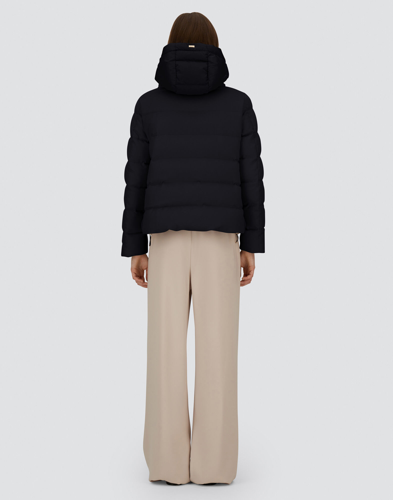 CAPE IN CASHMERE, SILK AND SATIN