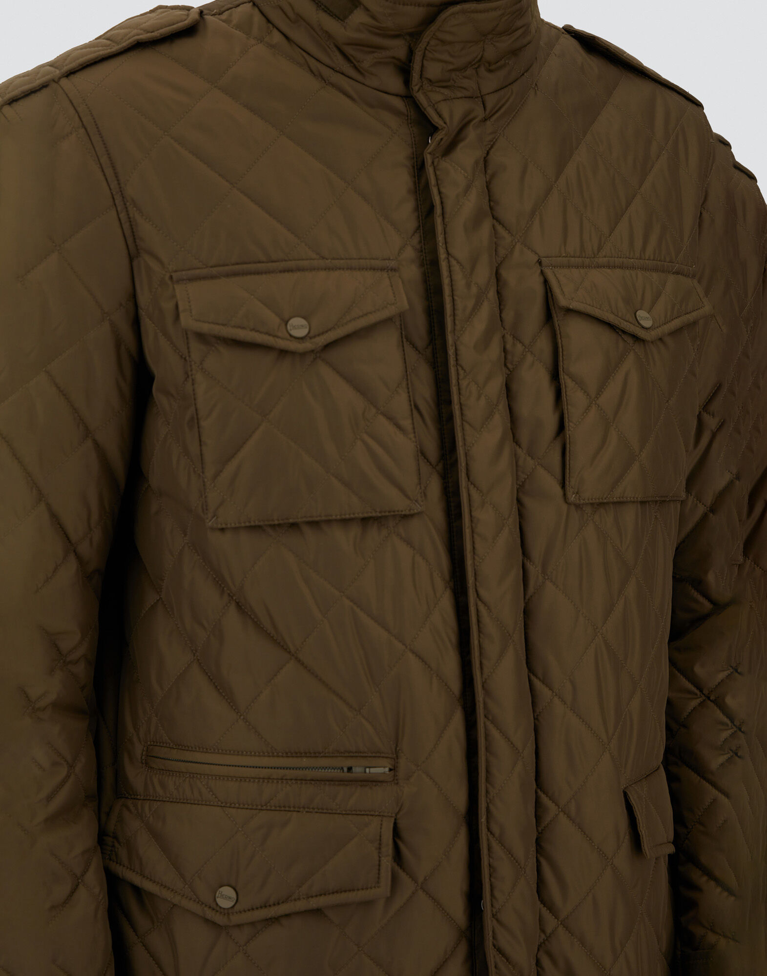 FIELD JACKET IN NYLON CHAMONIX AND WAXED TECH COTTON