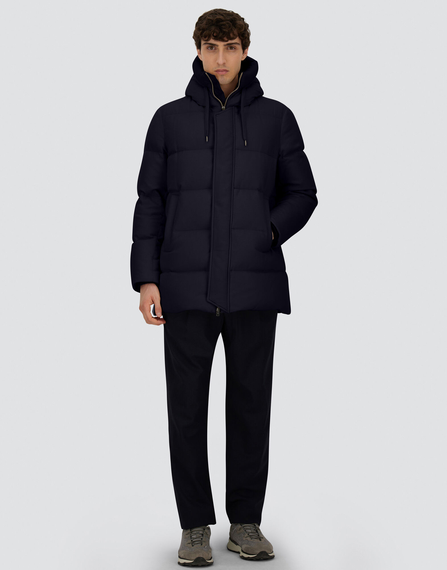 JACKET IN CASHMERE, SILK AND ECOAGE