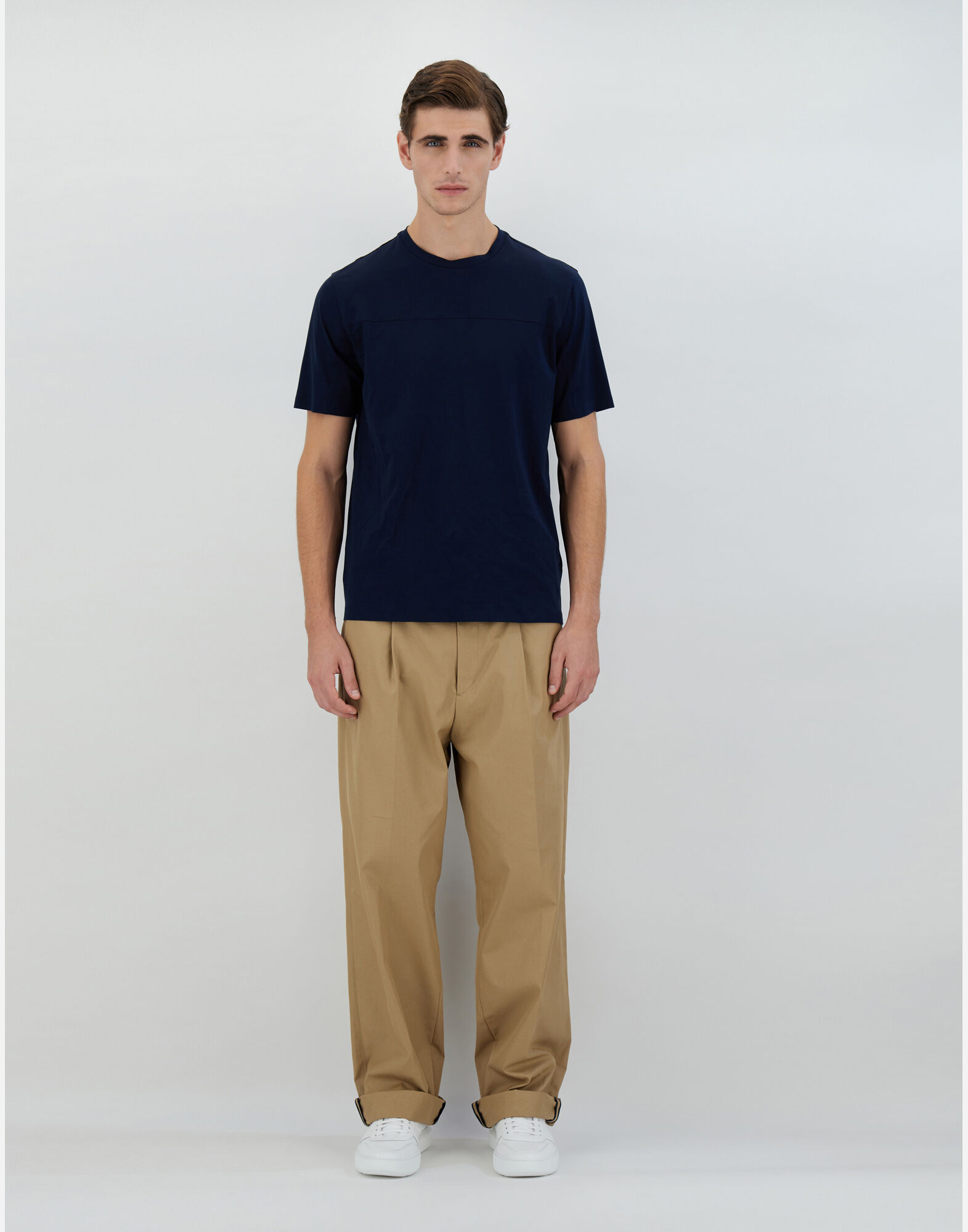 T-SHIRT IN SUPERFINE COTTON STRETCH