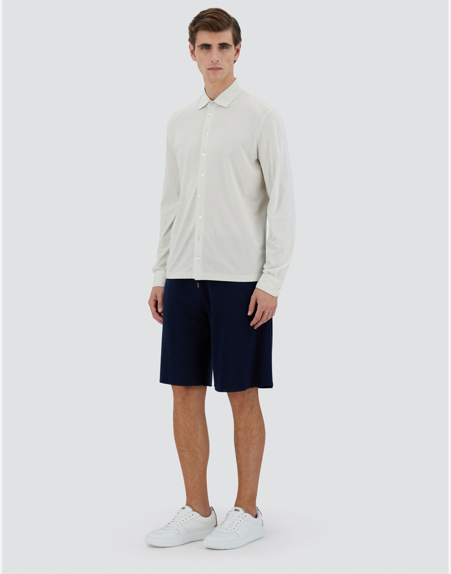 JERSEY CREPE POLO SHIRT