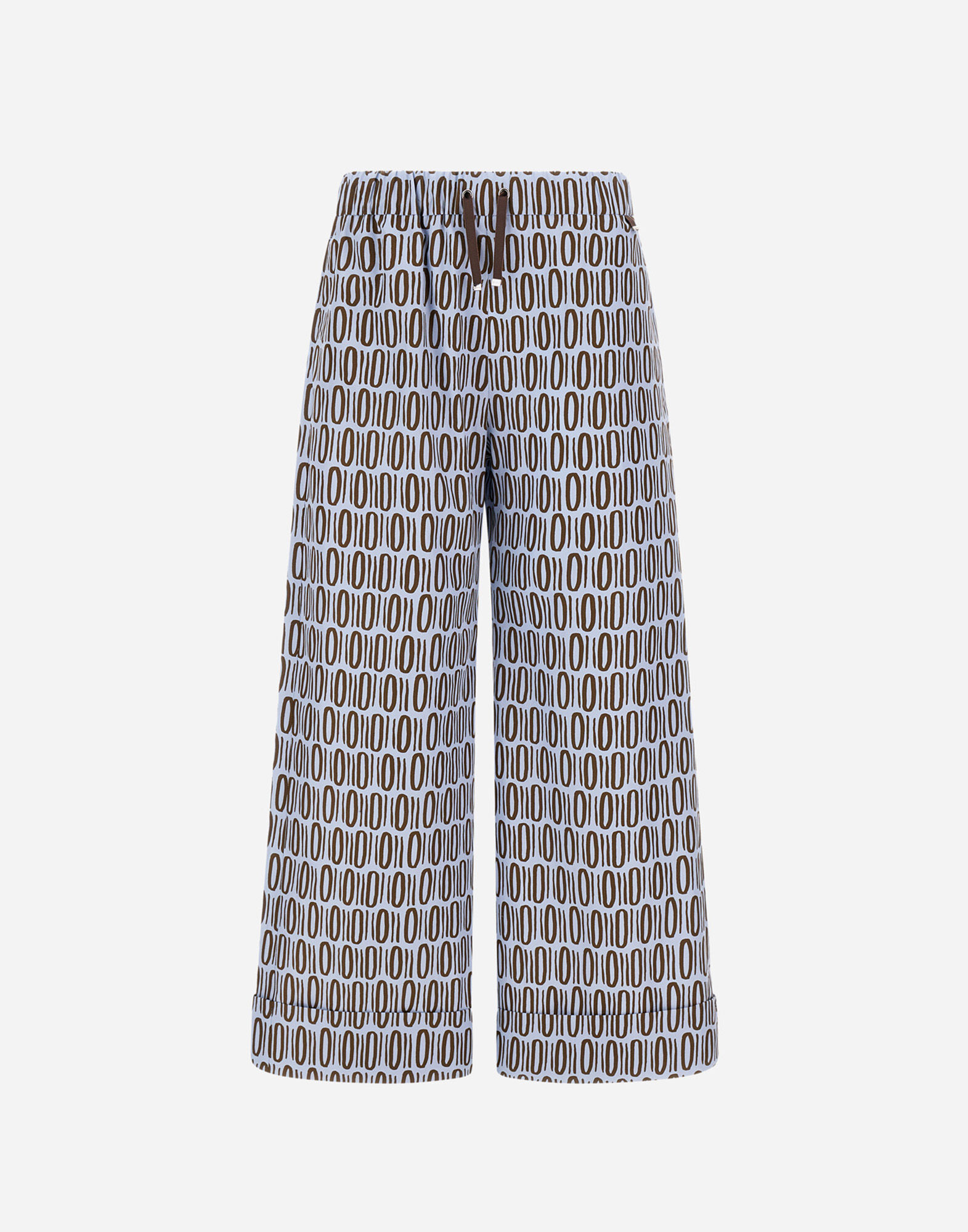 RESORT TROUSERS IN COTTON RECTANGULAR PRINT