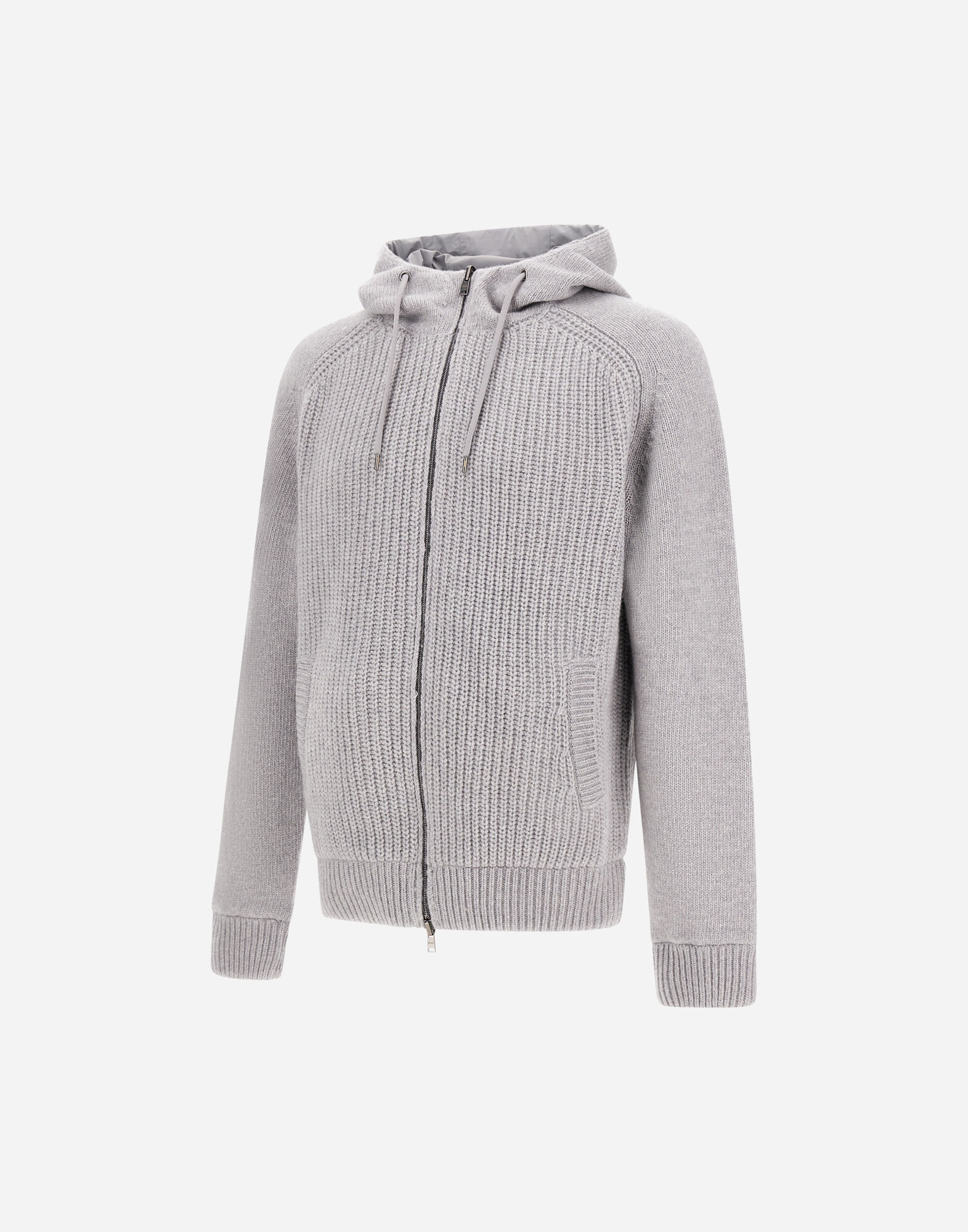 RESORT CARDIGAN IN STOCKING-STITCHED CARDED WOOL