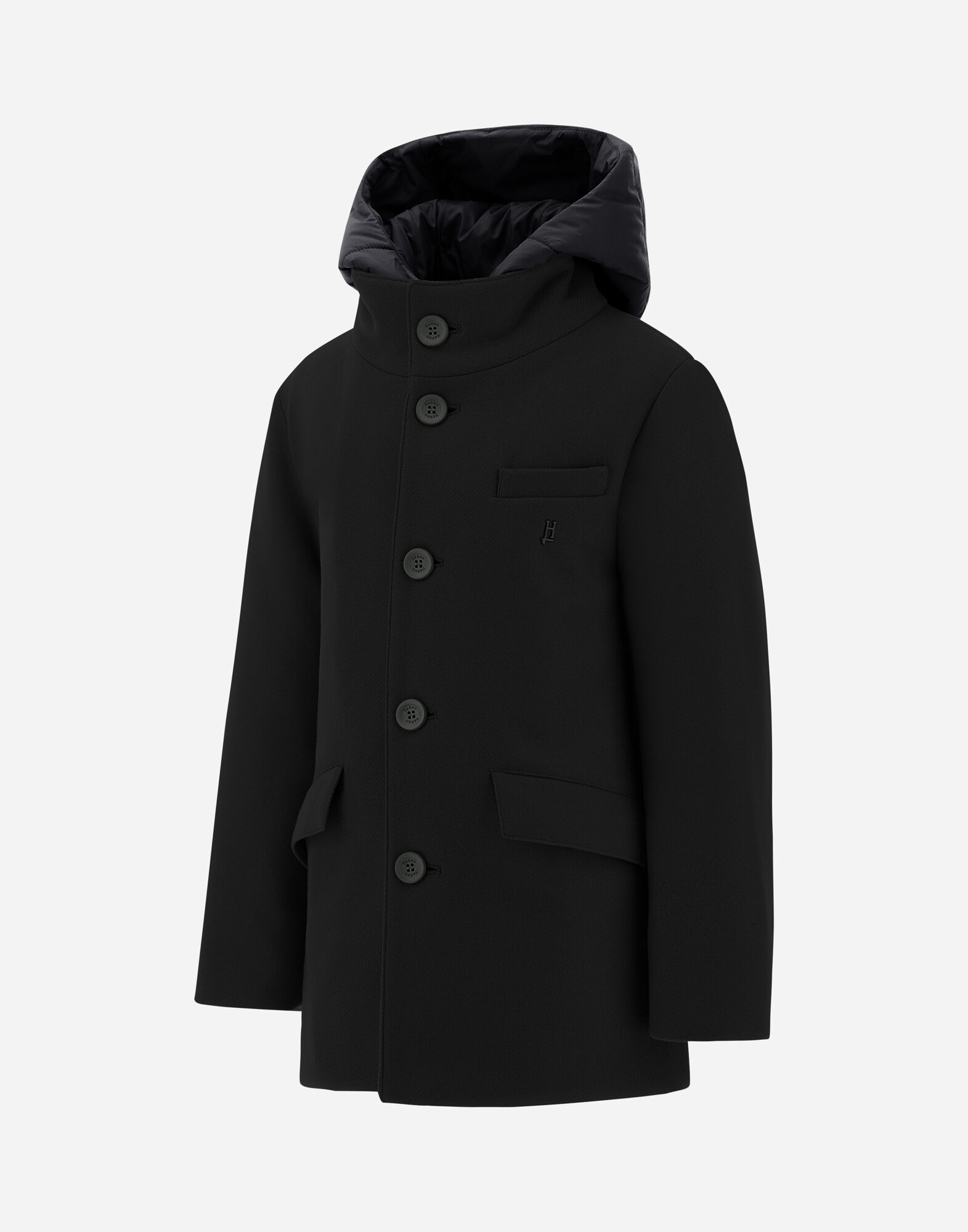 COAT IN ECOWOOL AND NYLON CHAMONIX