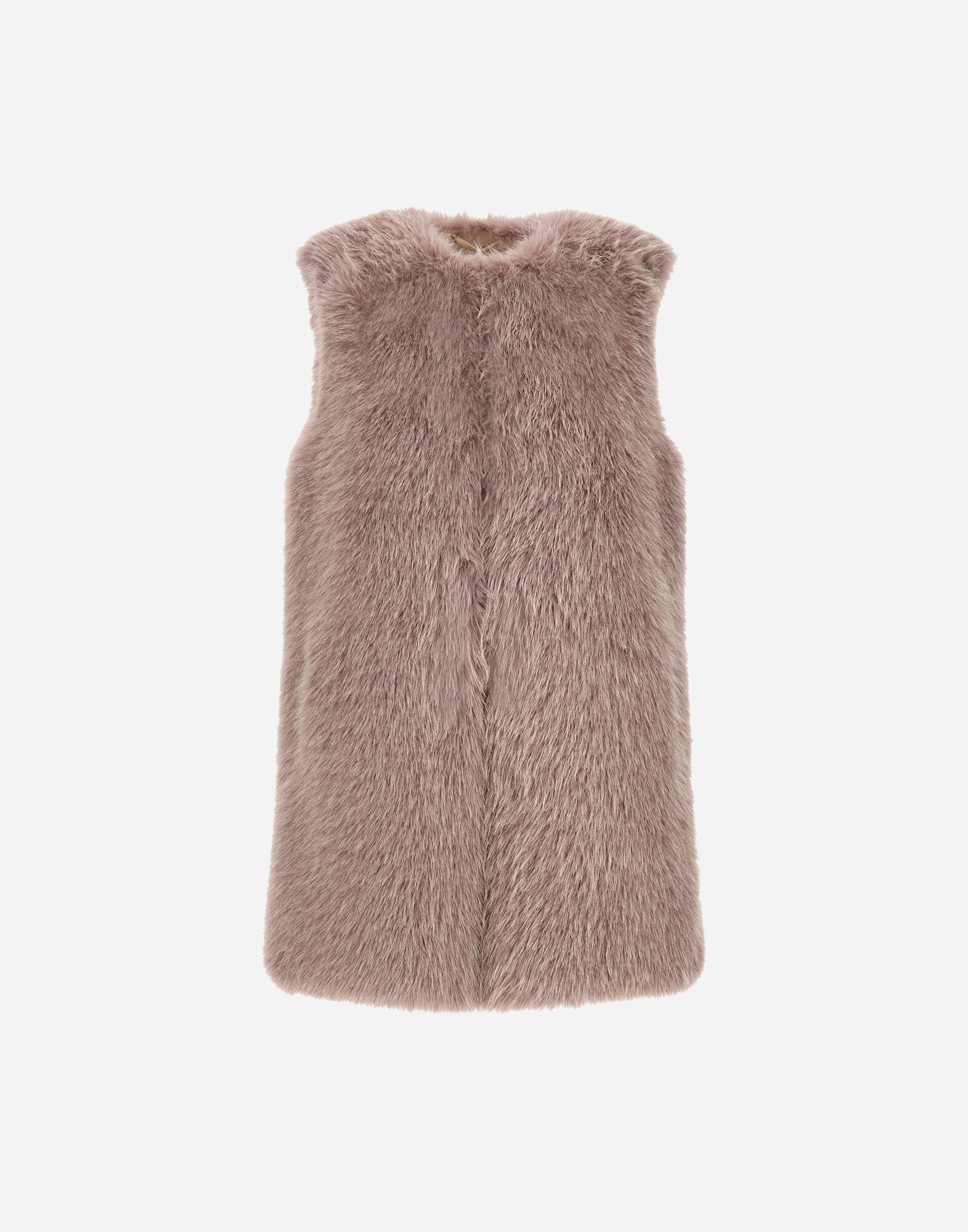 RESORT VEST IN FULLNESS FAUX FUR