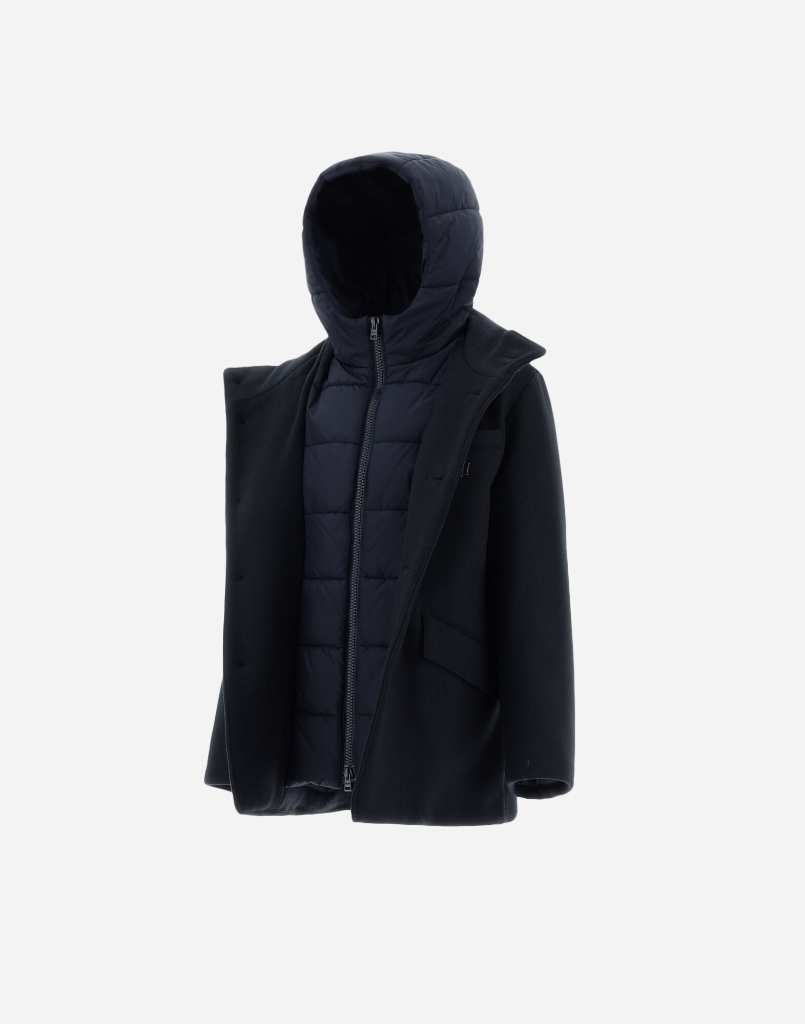 COAT IN ECOWOOL AND NYLON CHAMONIX