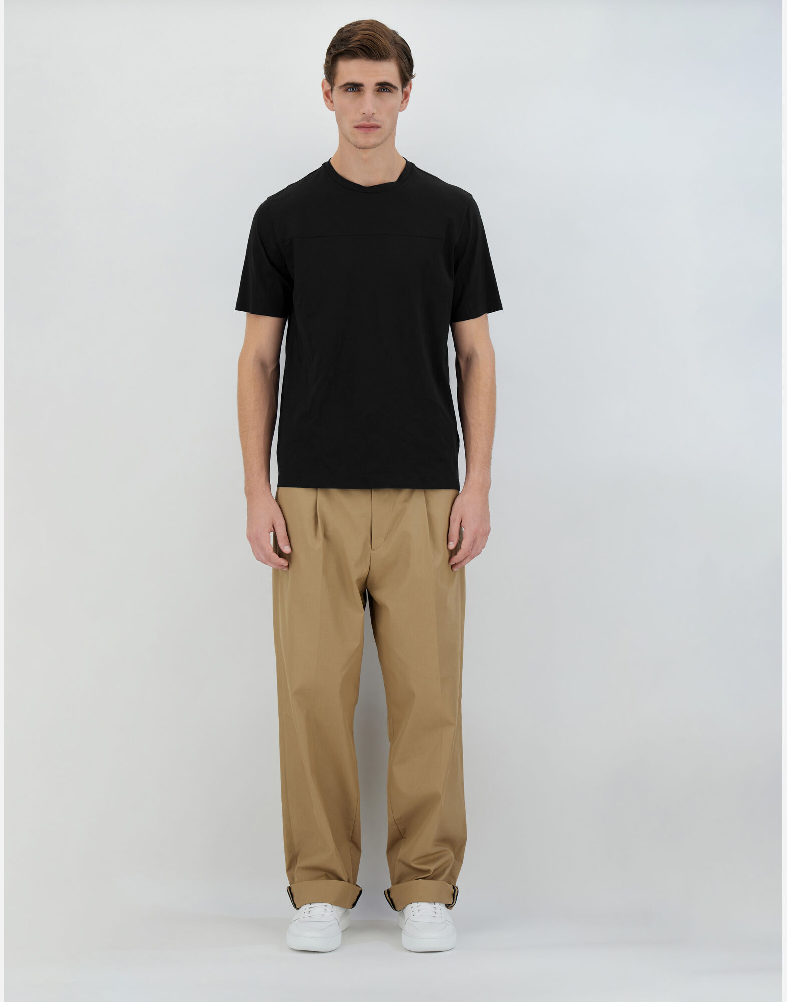 T-SHIRT IN SUPERFINE COTTON STRETCH
