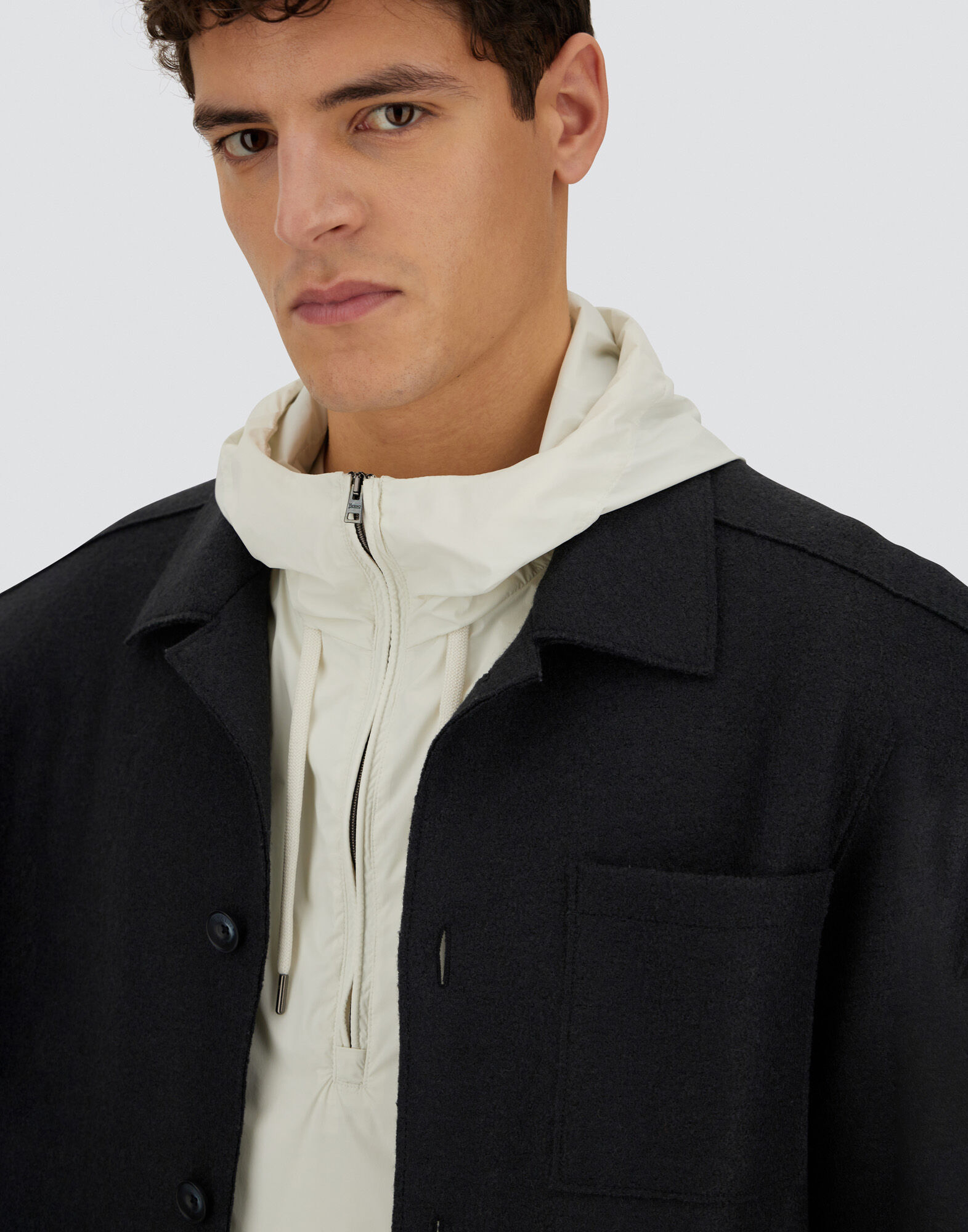 RESORT SHACKET IN FELTED WOOL