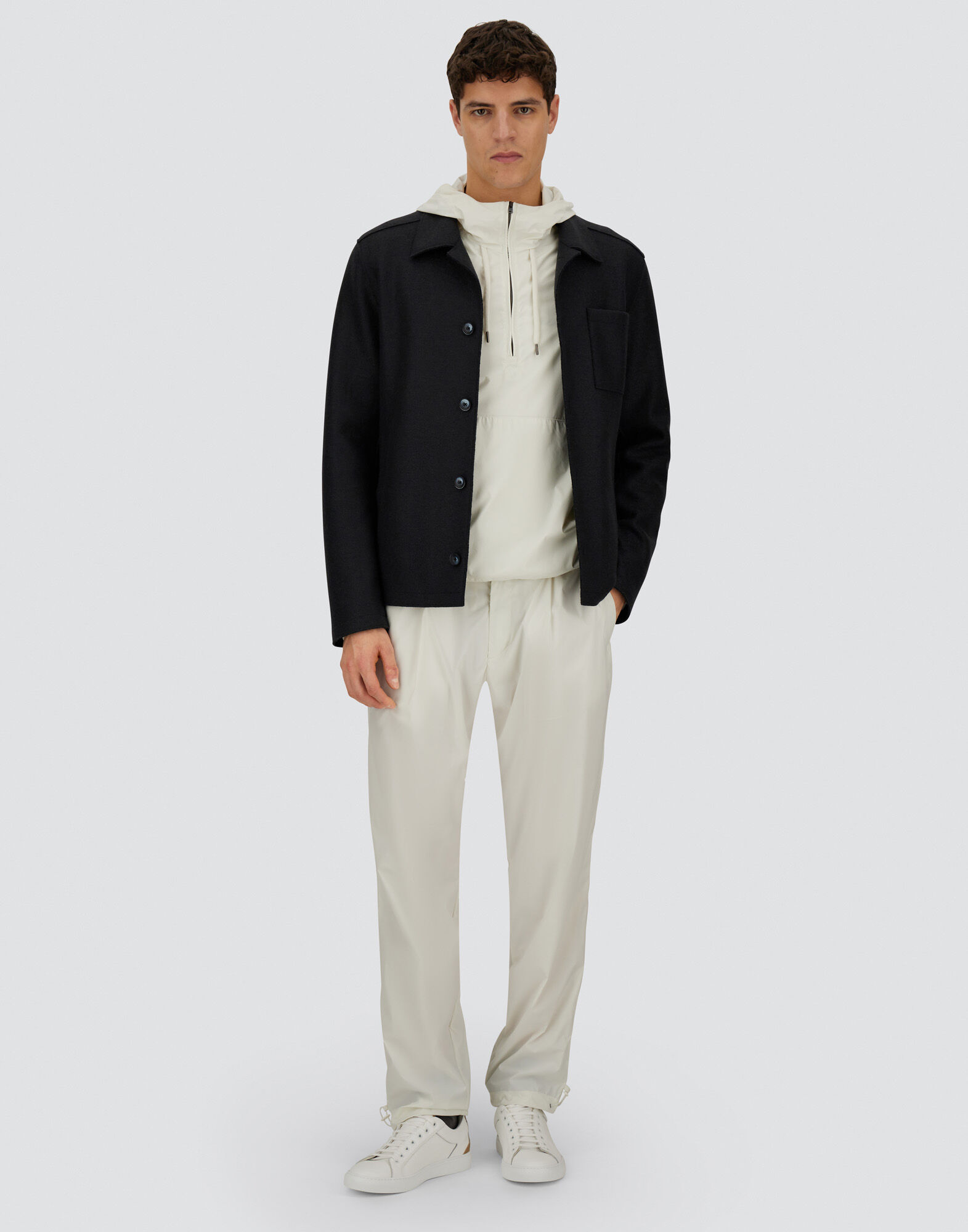 RESORT SHACKET IN FELTED WOOL