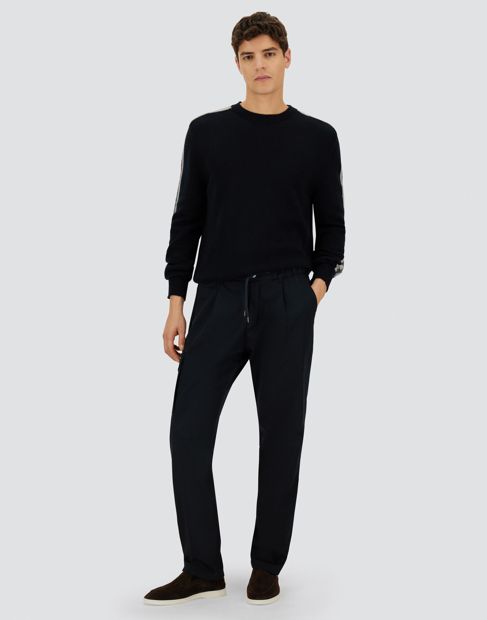 RESORT CARGO TROUSERS IN PURE COTTON