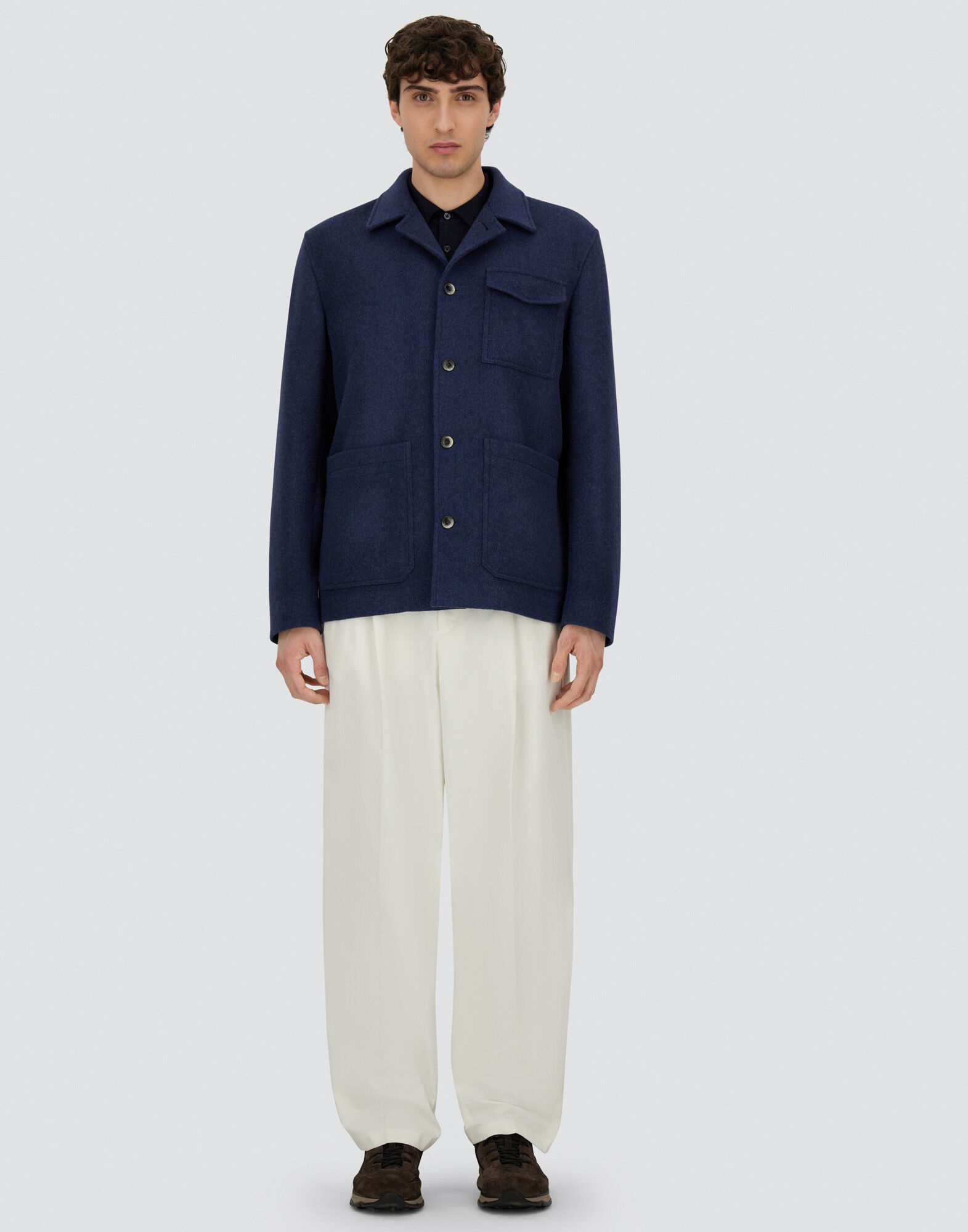 FIELD JACKET IN SOFT RECYCLED WOOL