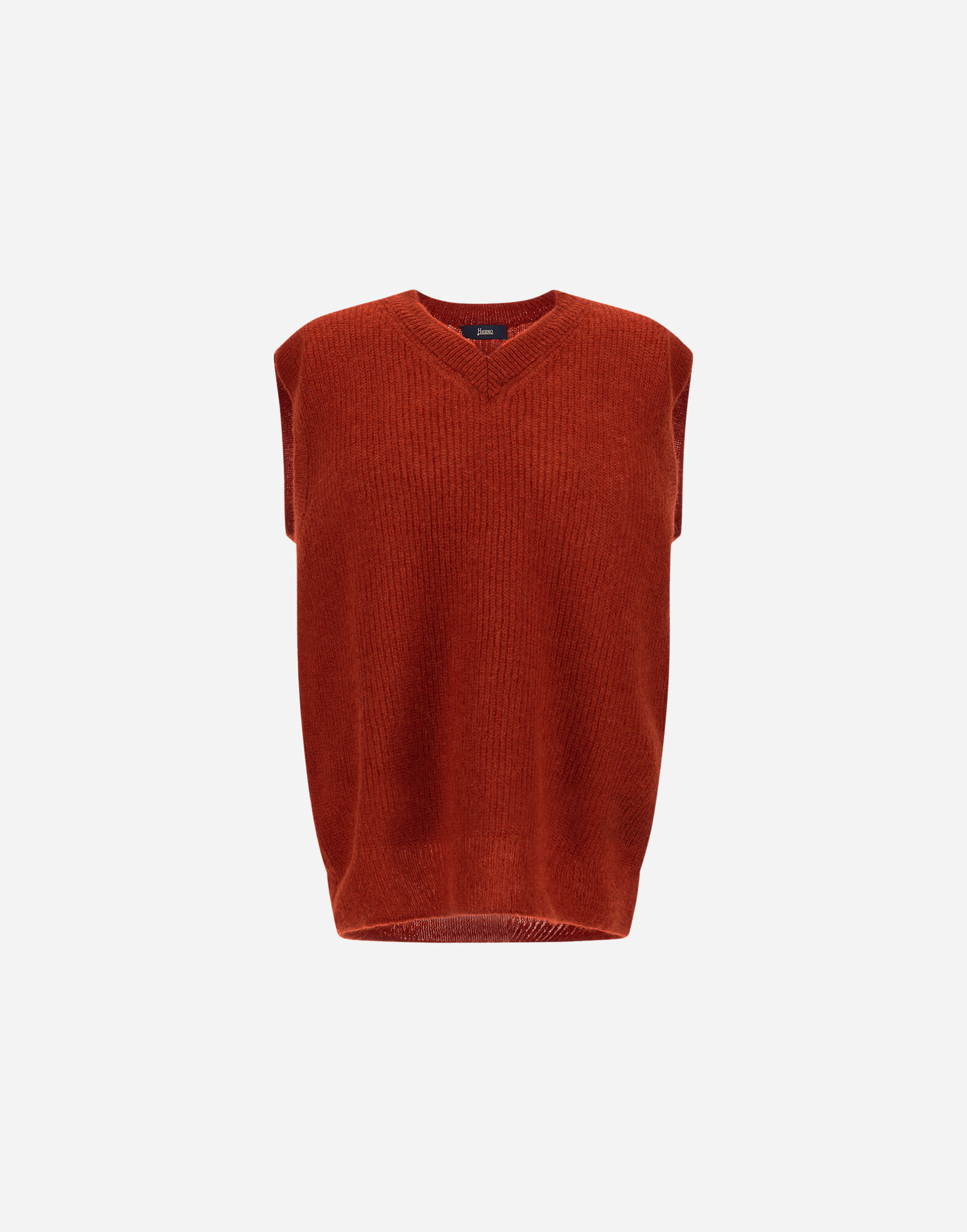 VEST IN COB STITCH ALPACA WOOL