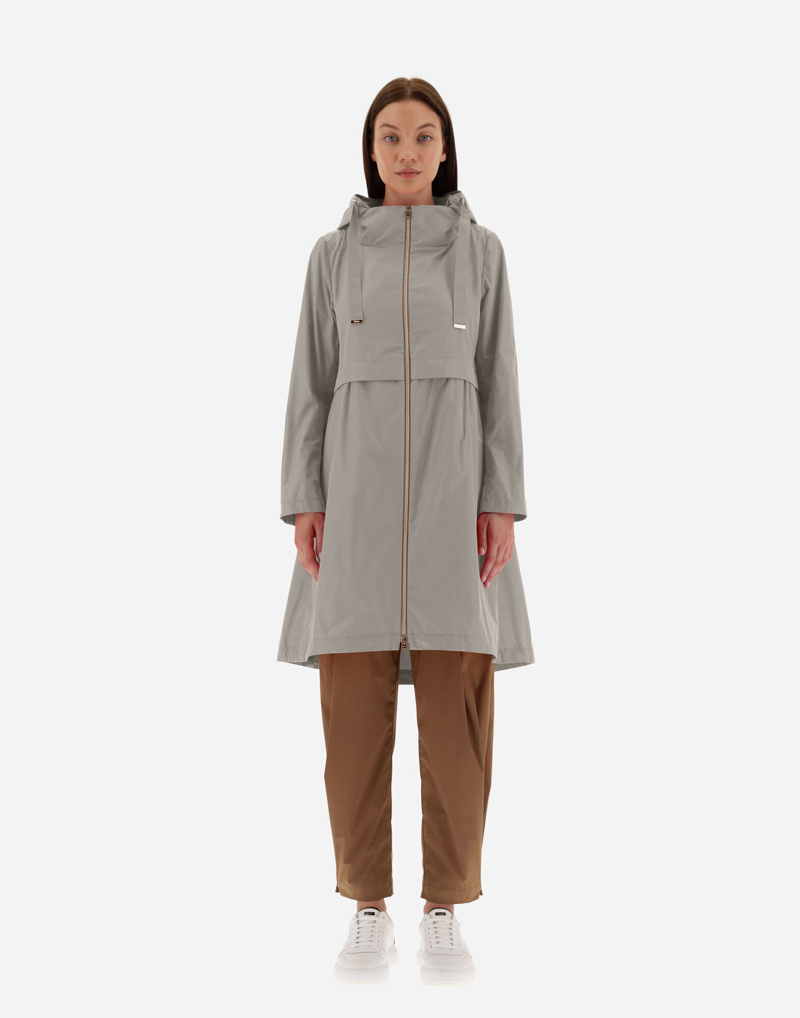 LONG NEW TECHNO TAFFETA' PARKA