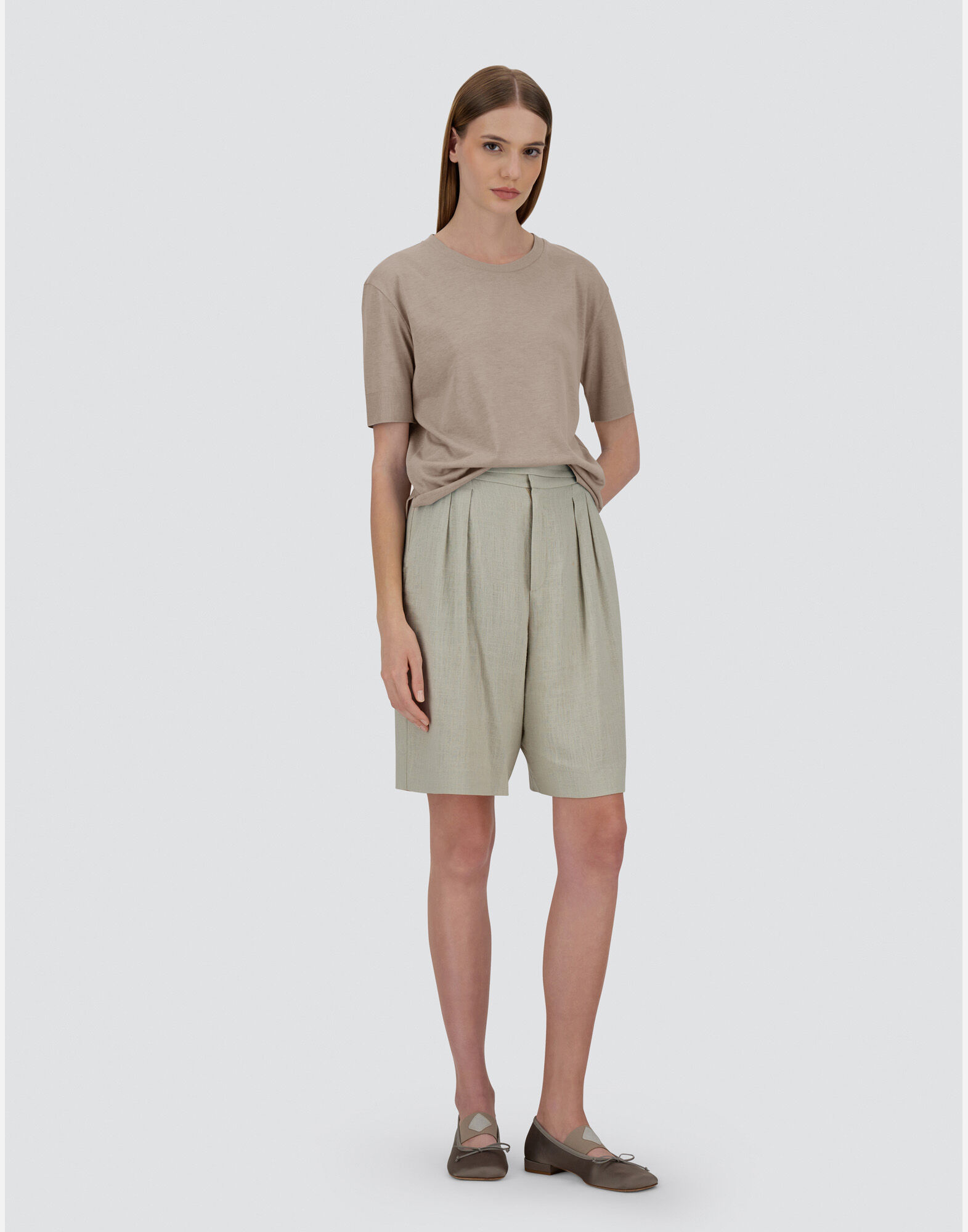 T-SHIRT IN GLAM KNIT?EFFECT