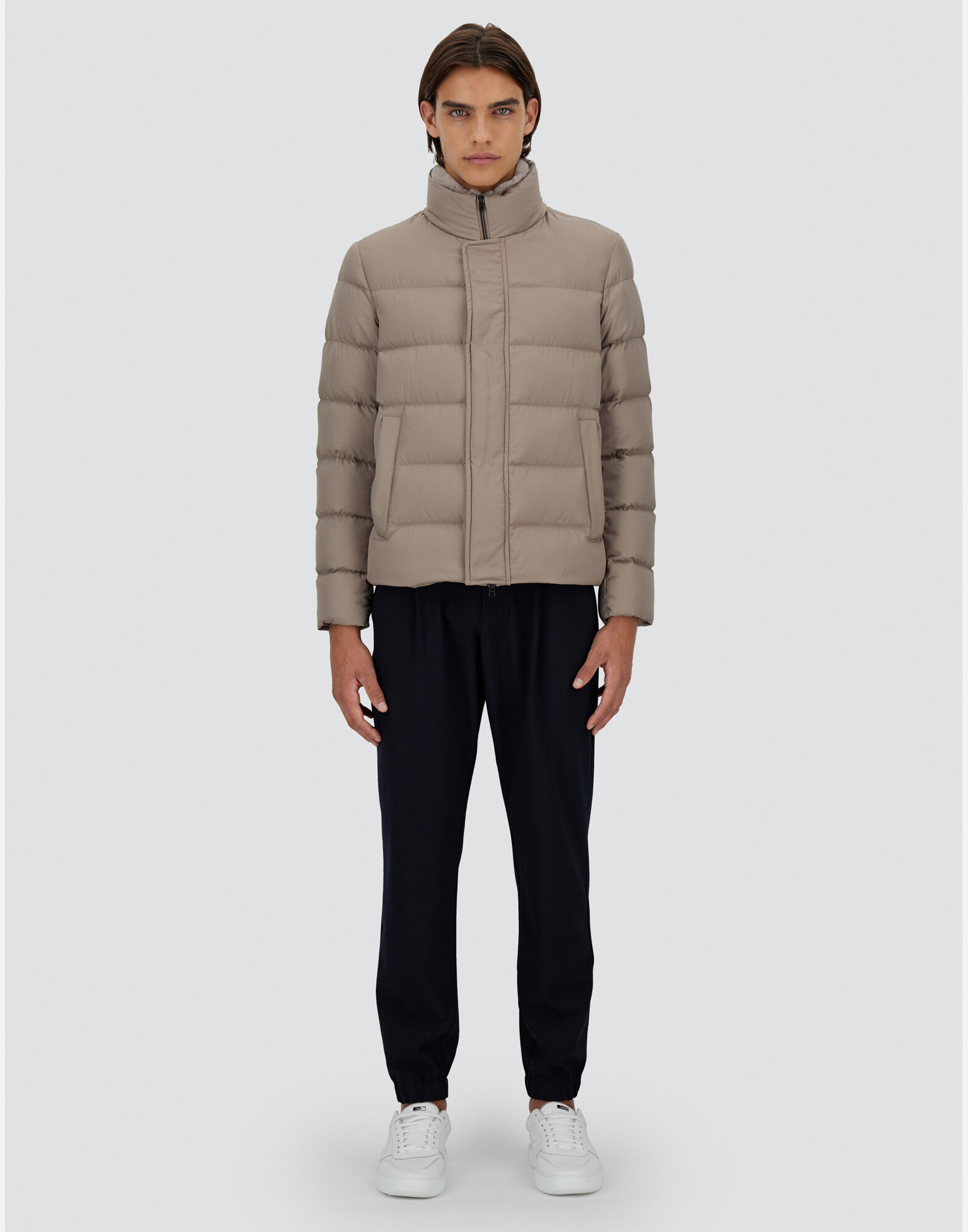 BOMBER JACKET IN ARENDELLE AND FAUX FUR