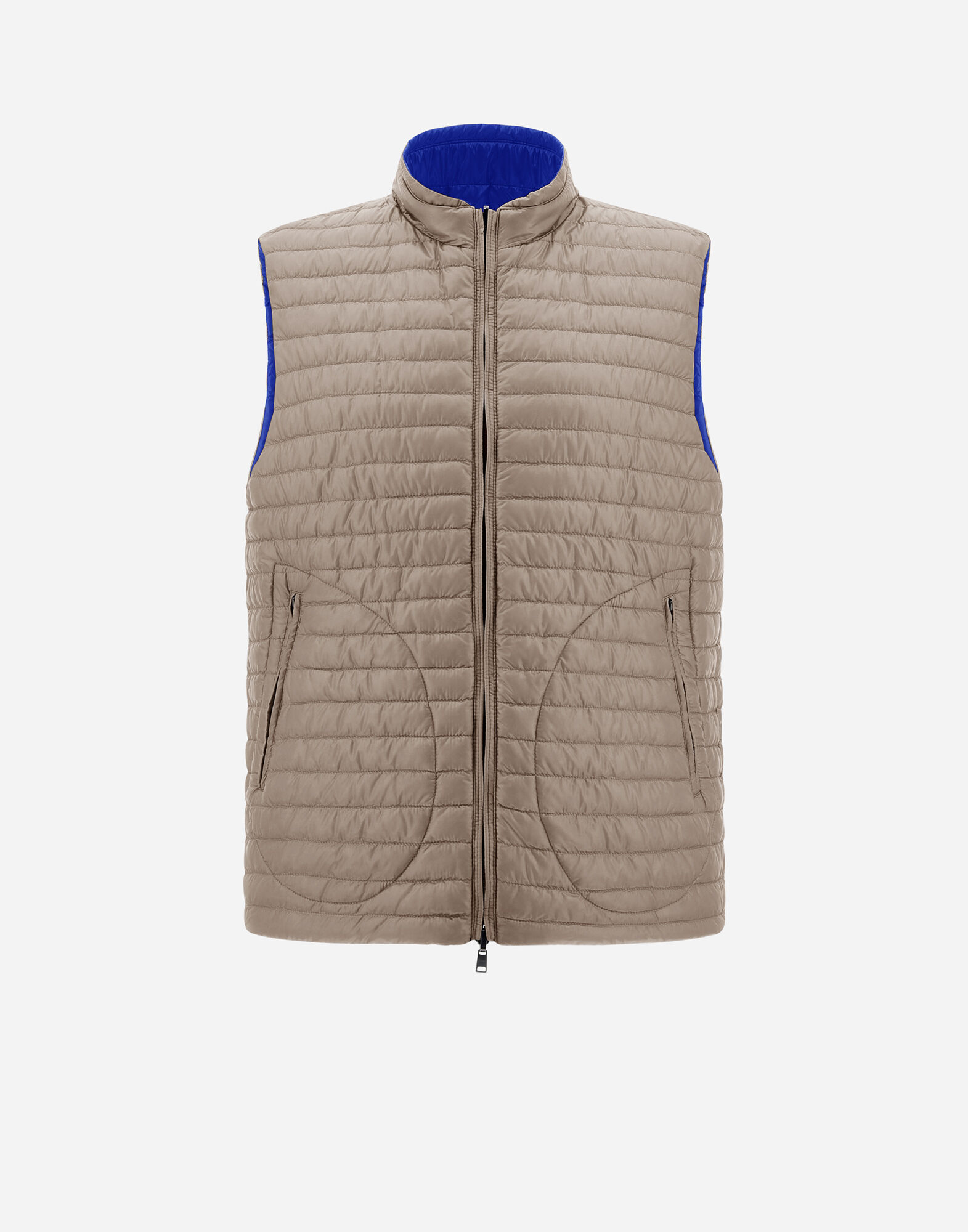 REVERSIBLE TWO-TONE WAISTCOAT IN NYLON ULTRALIGHT