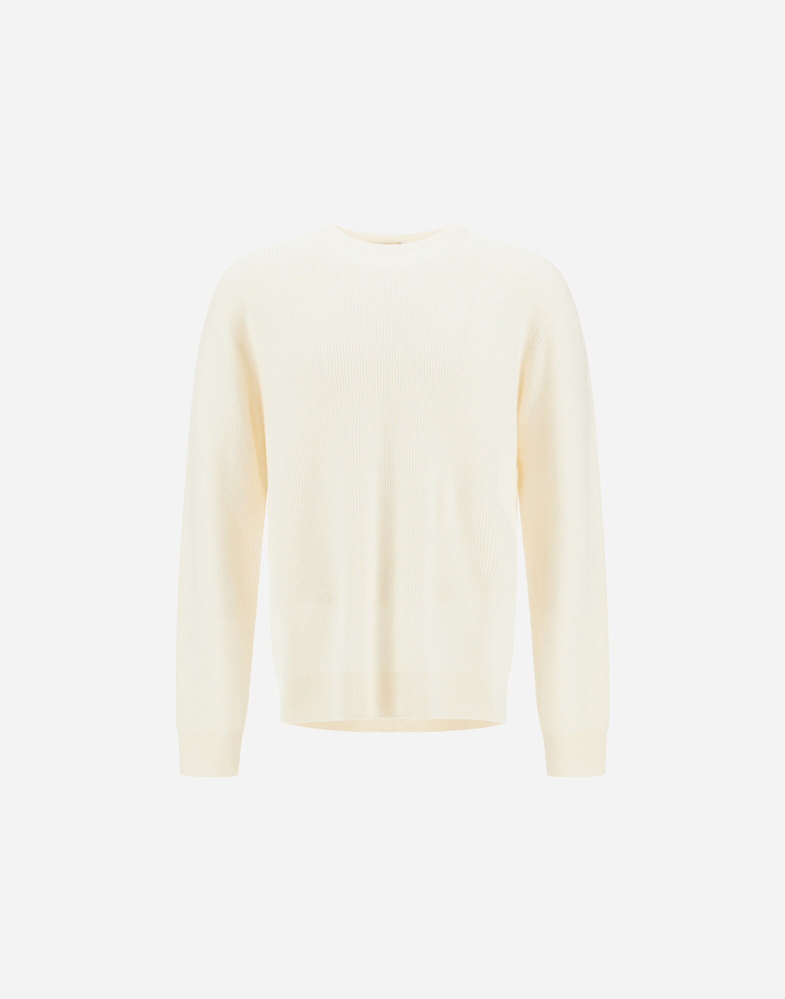 SWEATER IN RIBBED WOOL CASHMERE