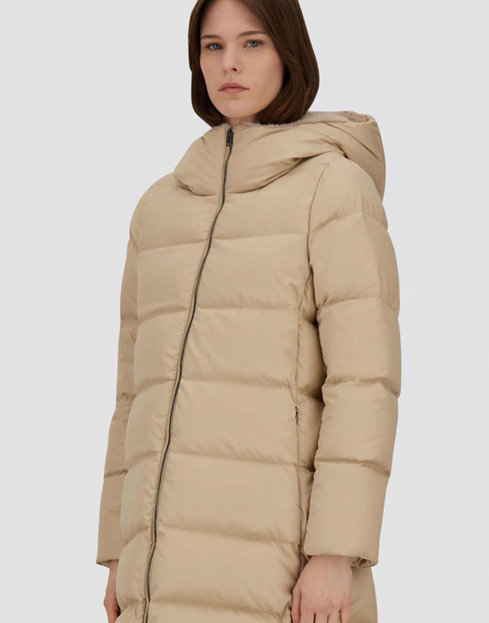 A-SHAPE JACKET IN ARENDELLE AND NEW LADY FAUX FUR