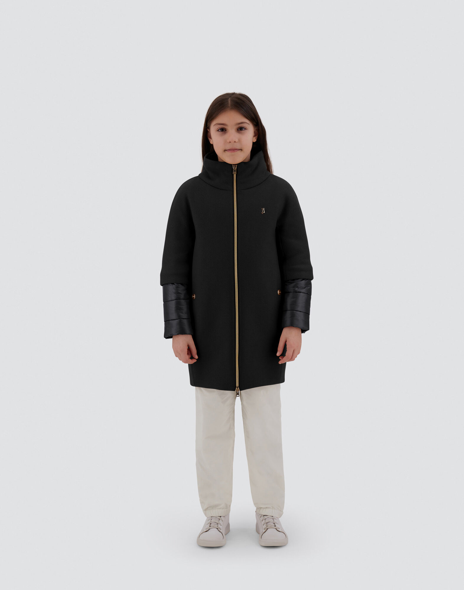 COAT IN ECOWOOL AND NYLON ULTRALIGHT