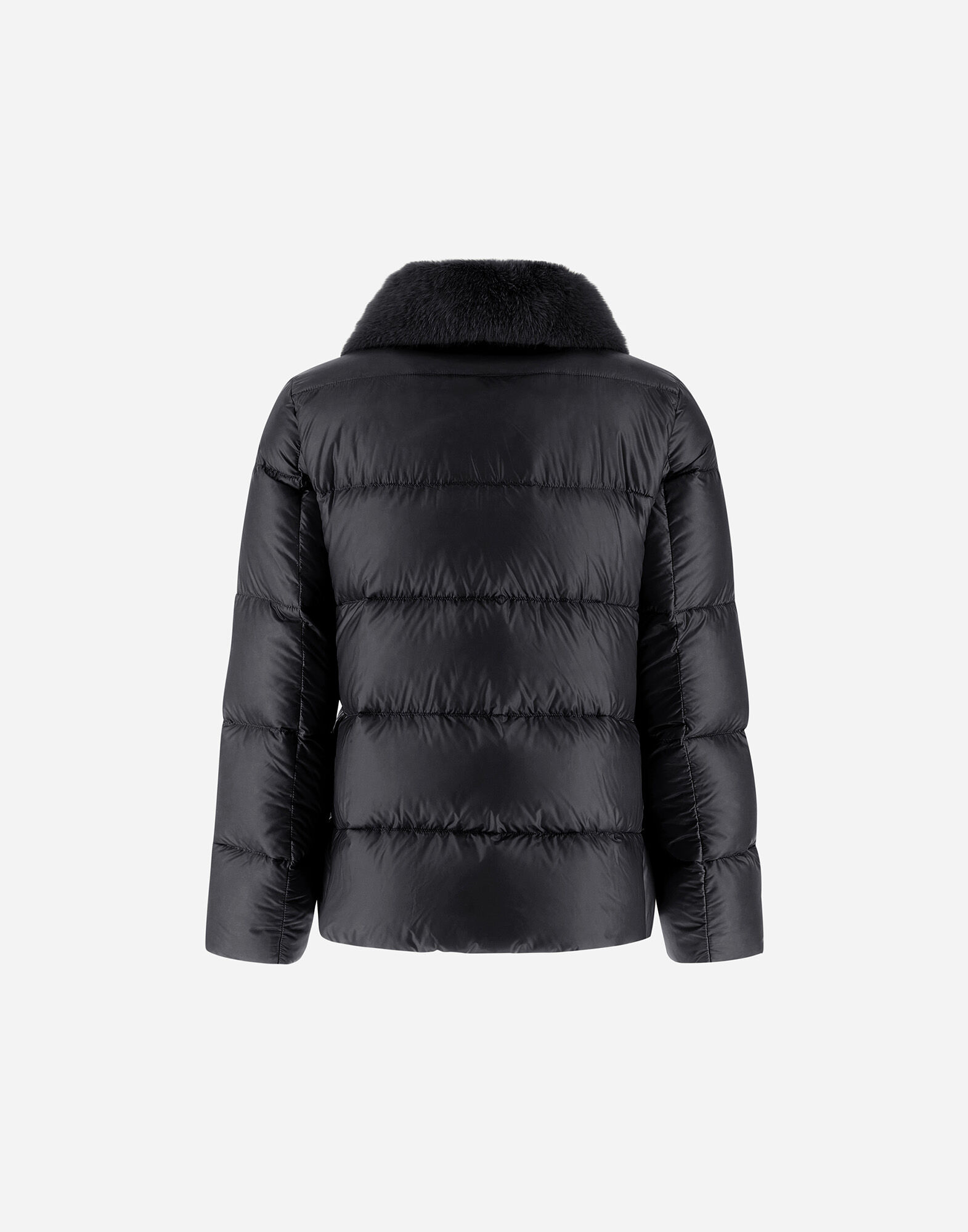 JACKET IN NYLON ULTRALIGHT AND LADY ALTERNATIVE FUR